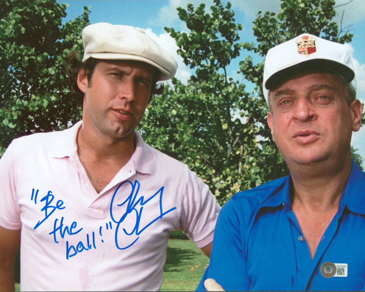 Chevy Chase Caddyshack "Be The Ball!" Signed 11x14 Photo BAS Witnessed #WZ76764