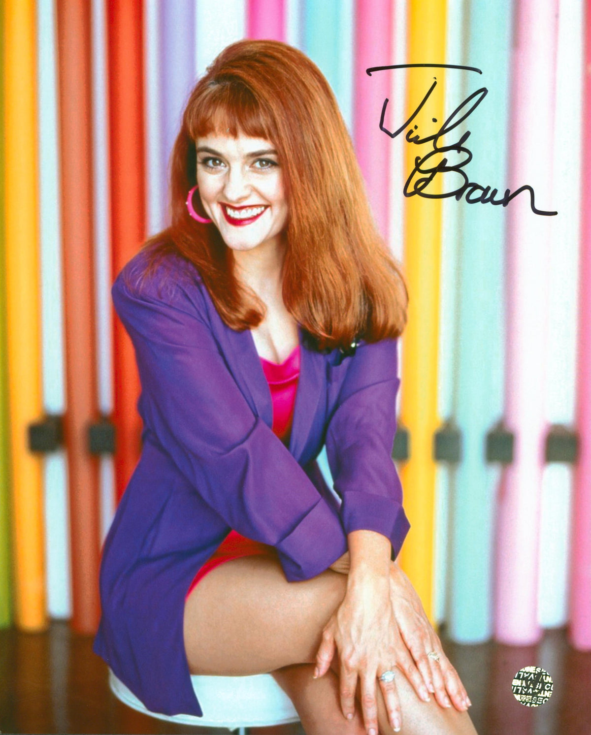 Julie Brown Earth Girls Are Easy Signed 8x10 Photo Wizard World #029564