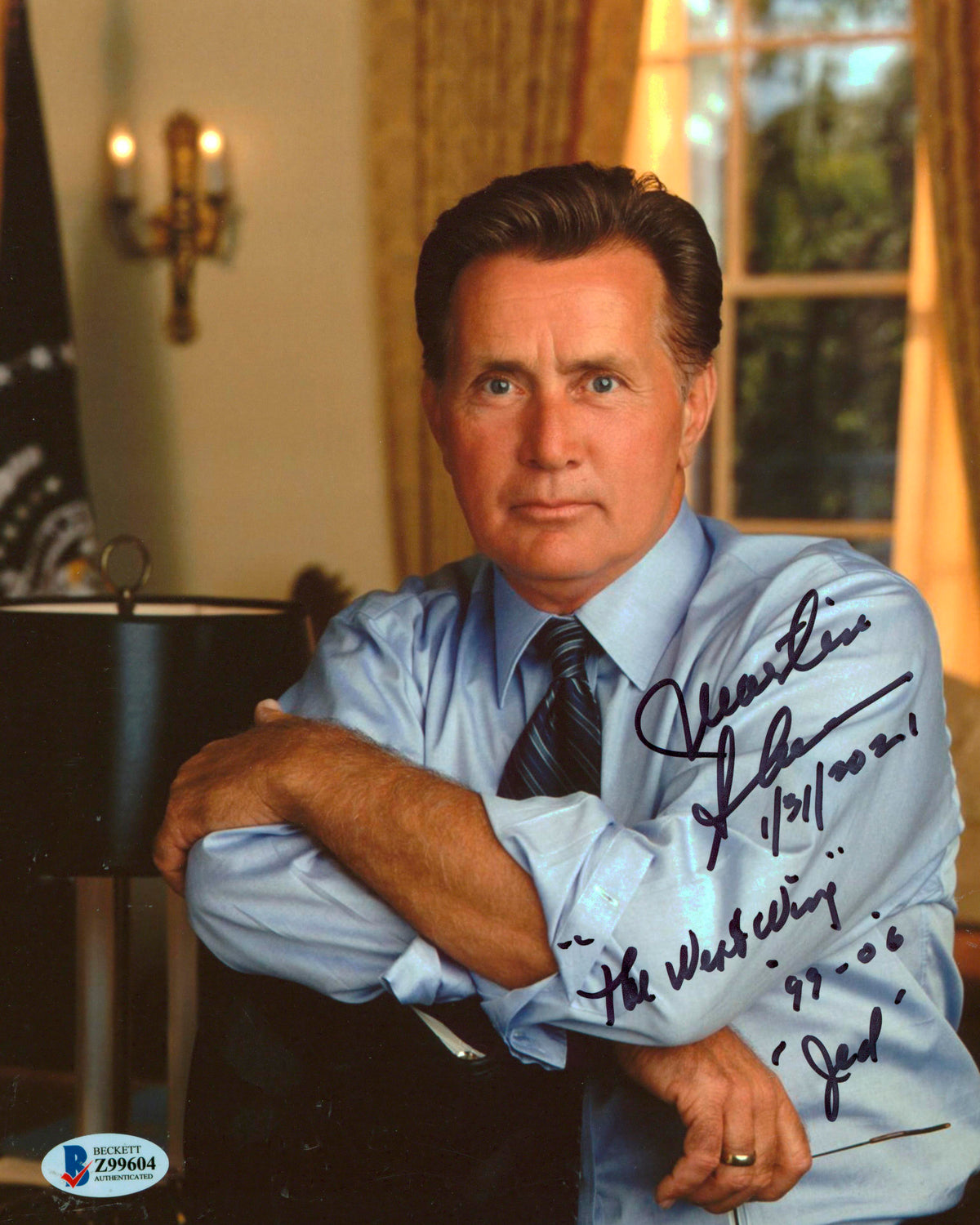 Martin Sheen The West Wing "4x Insc." Authentic Signed 8x10 Photo BAS #Z99604