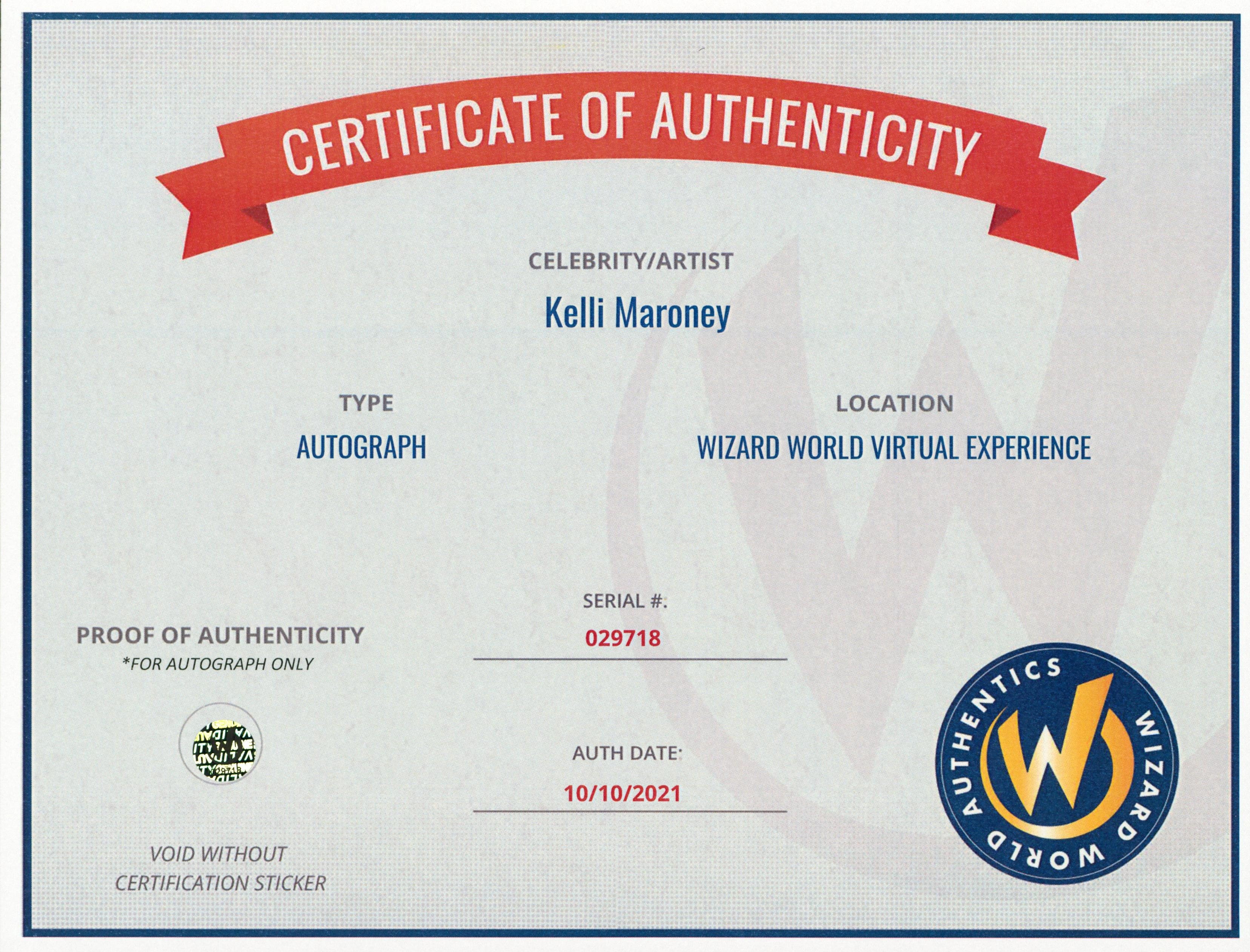 Kelli Maroney Night of the Comet Authentic Signed 8x10 Photo Wizard World 2