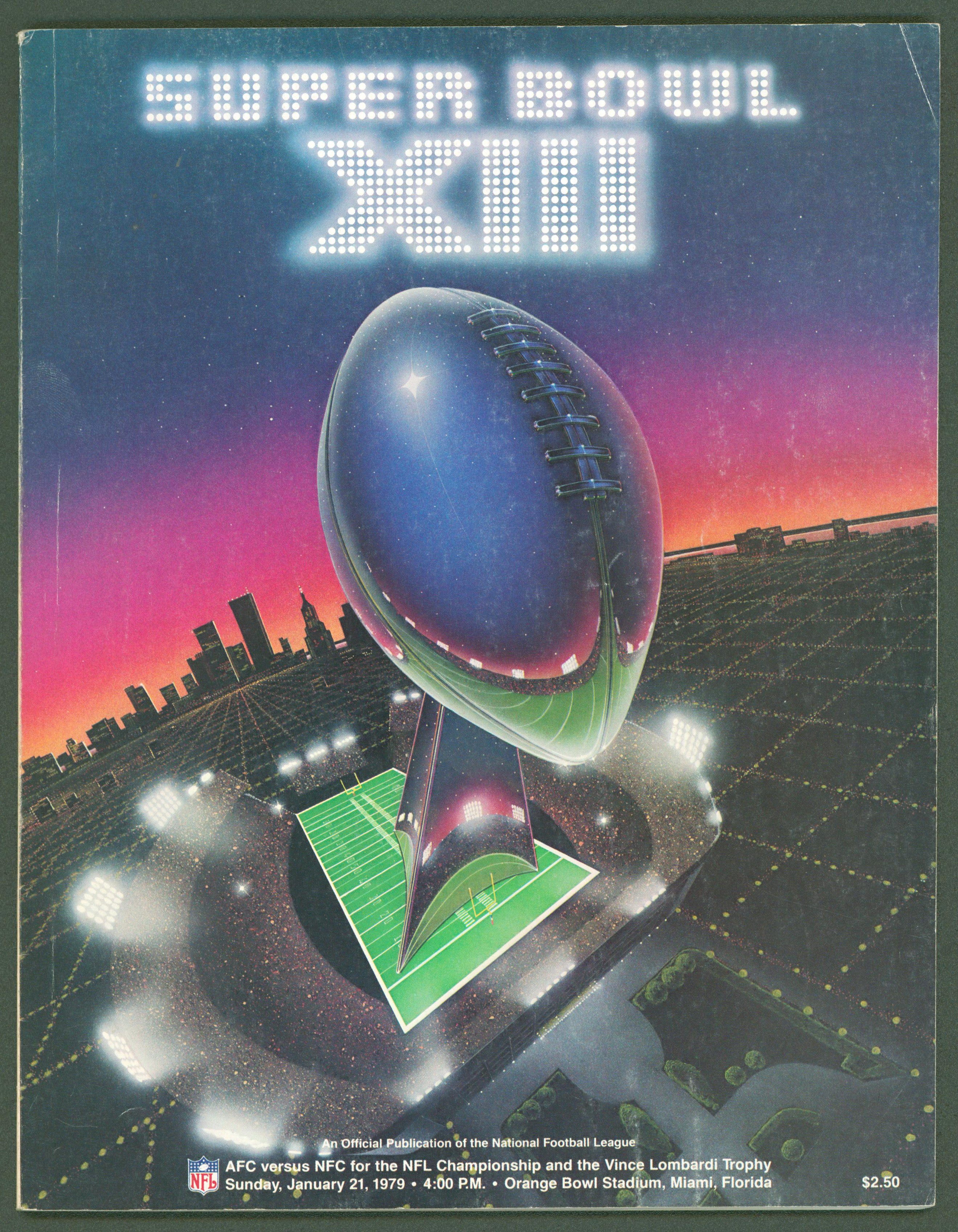 SB XIII Dallas Cowboys Vs. Pittsburg Steelers Official Game Program Un-signed