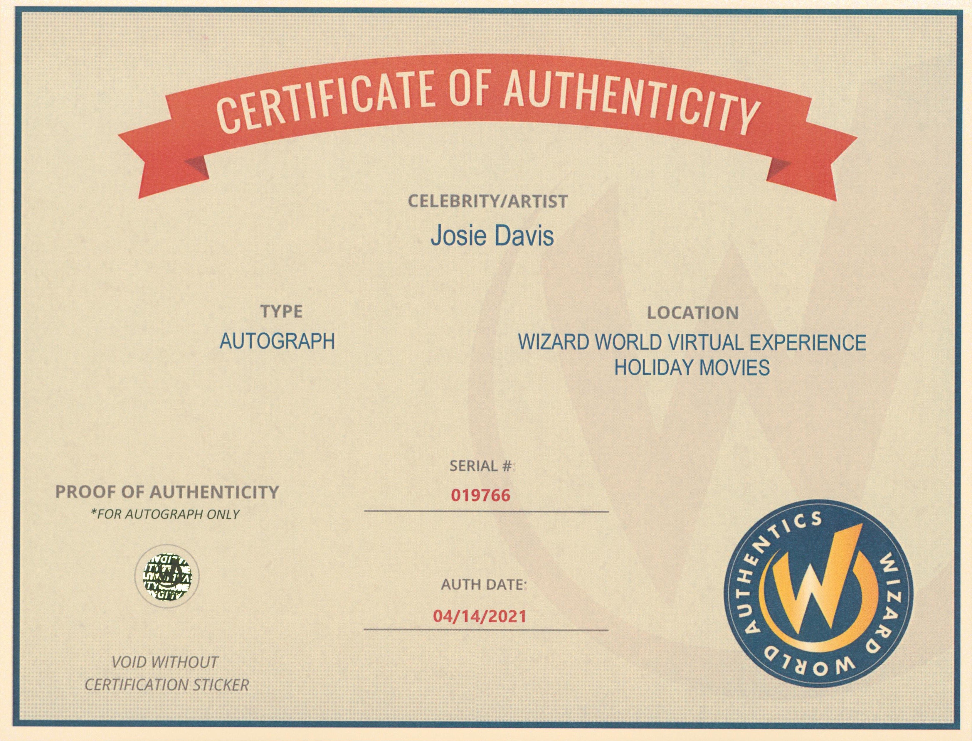 Josie Davis Charles in Charge Authentic Signed 8x10 Photo Wizard World 1