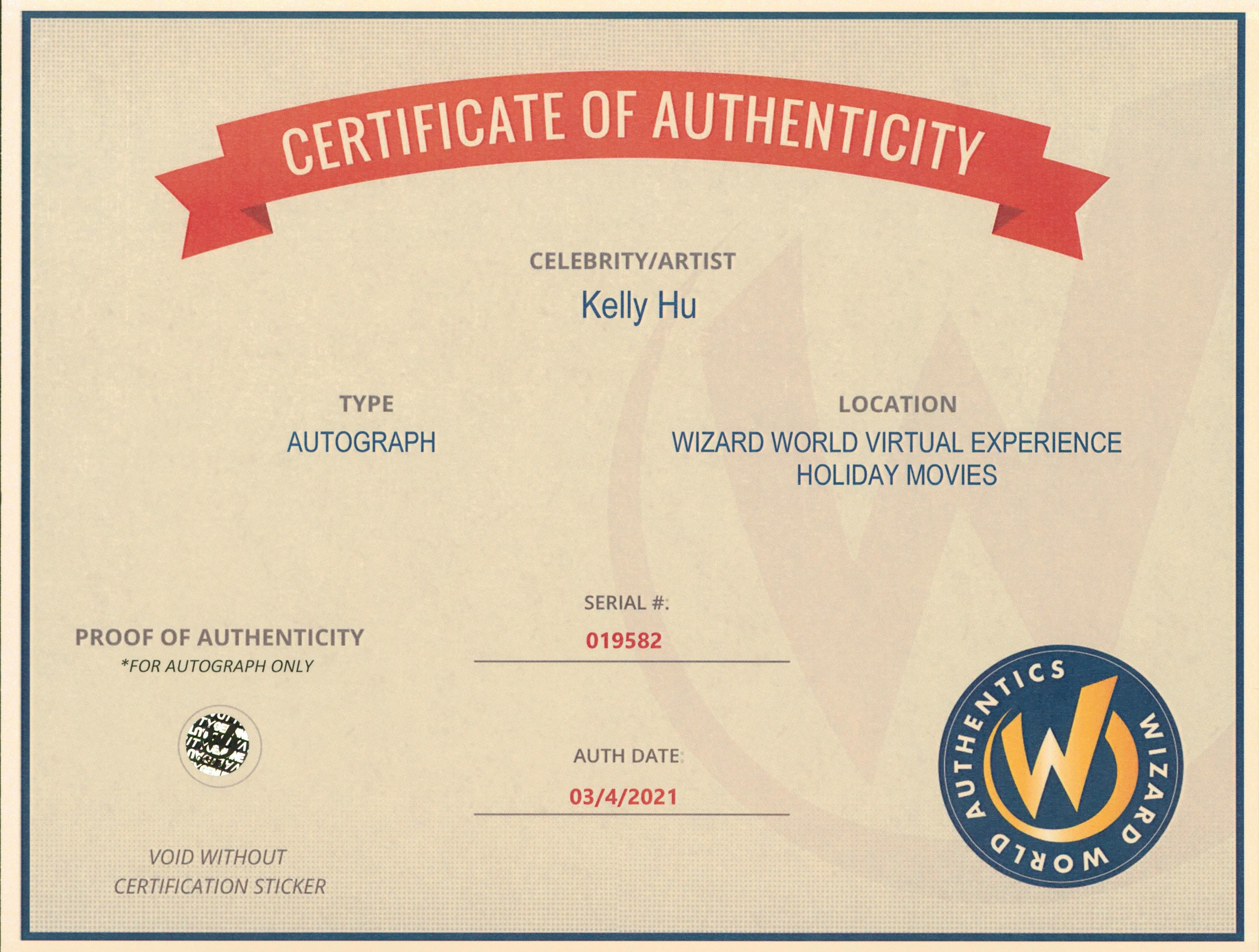 Kelly Hu Nash Bridges Authentic Signed 8x10 Photo Autographed Wizard World