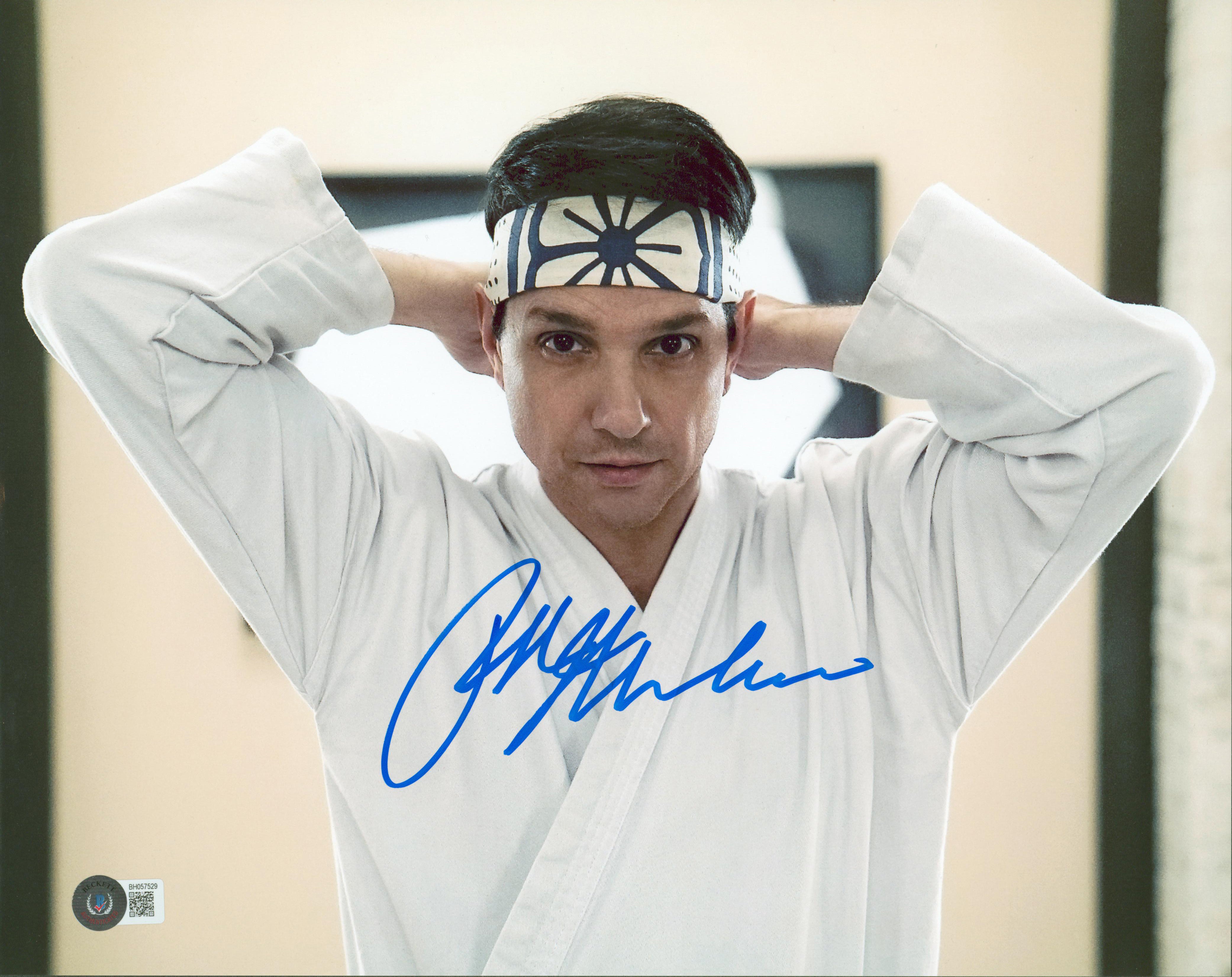 Ralph Macchio Cobra Kai Authentic Signed 11x14 Horizontal Photo BAS 1