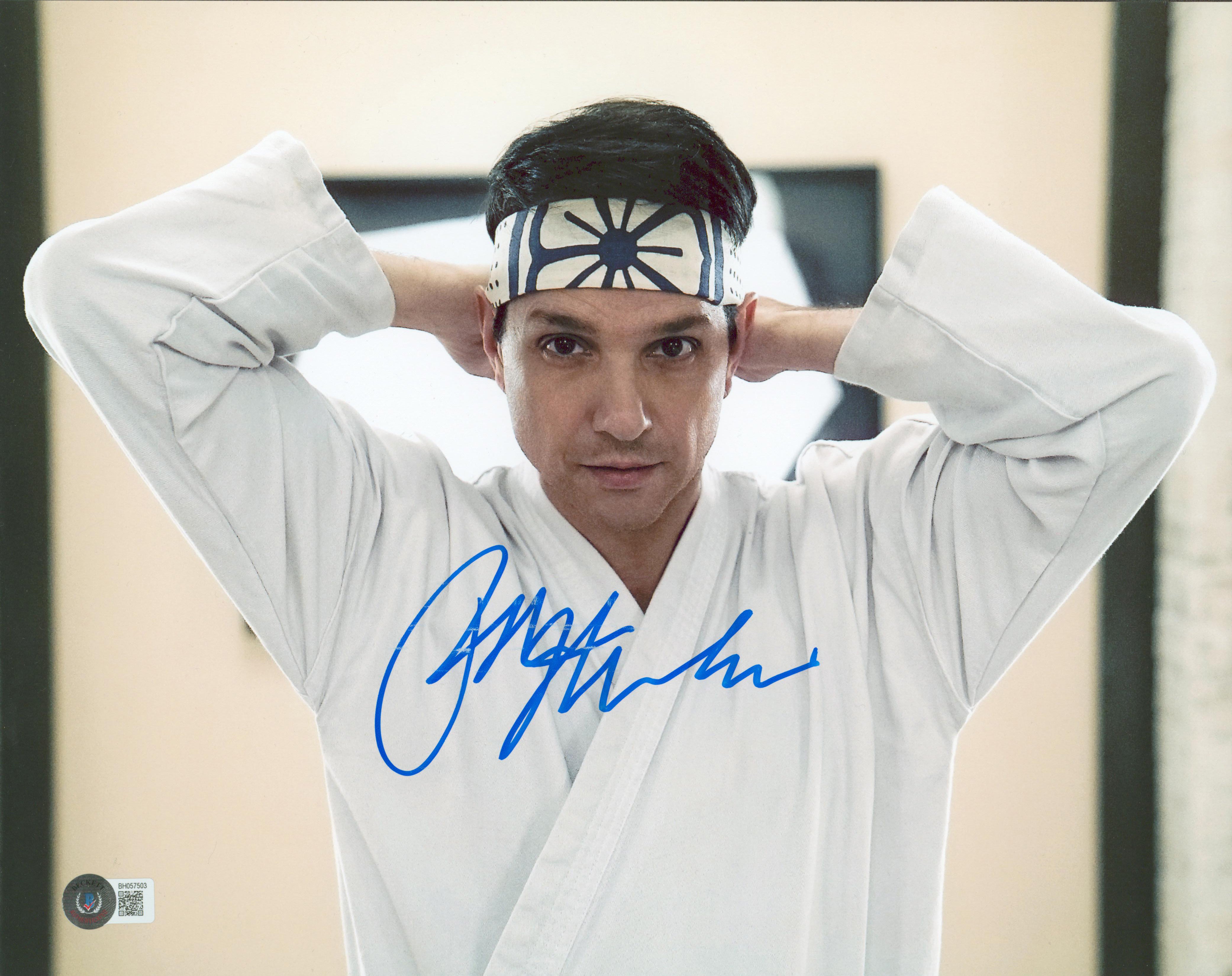 Ralph Macchio Cobra Kai Authentic Signed 11x14 Photo BAS Witnessed #BH057503