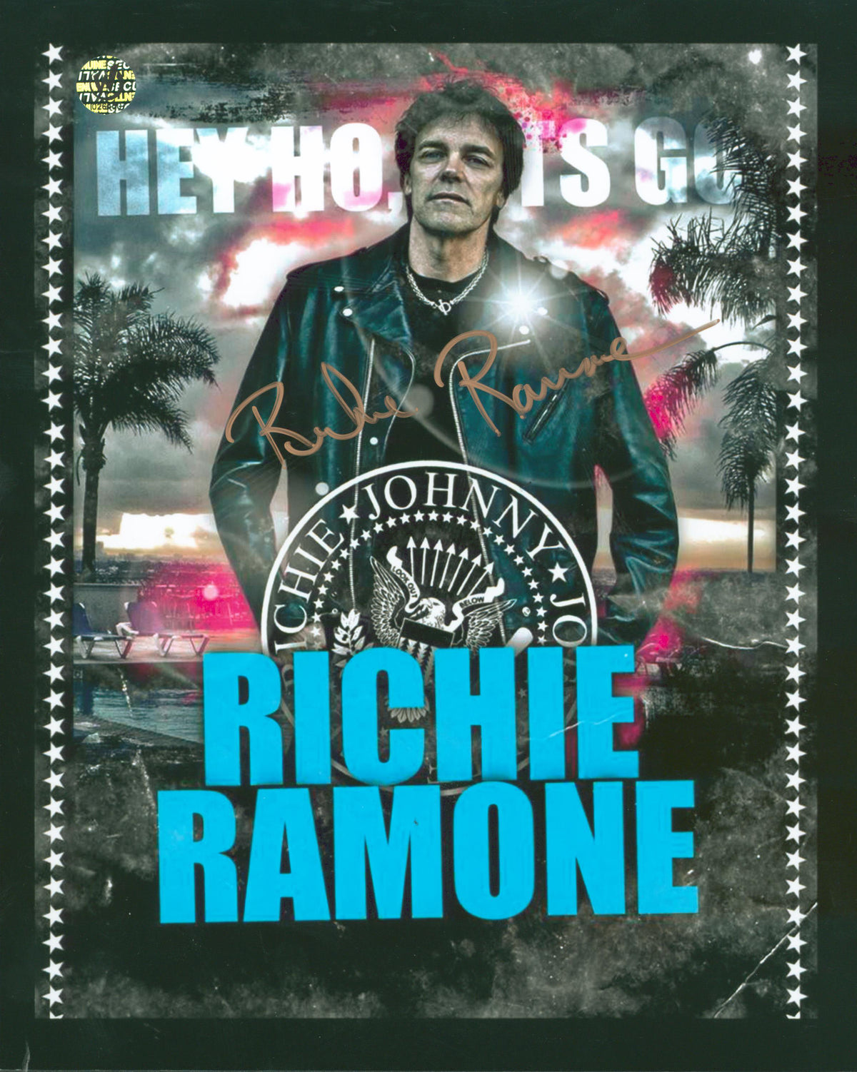 Richie Ramone The Ramones Authentic Signed 8x10 Photo Autographed Wizard World 2