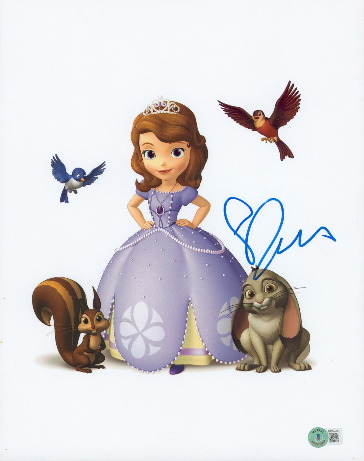 Ariel Winter Sofia the First Authentic Signed 11x14 Photo BAS #BJ084536