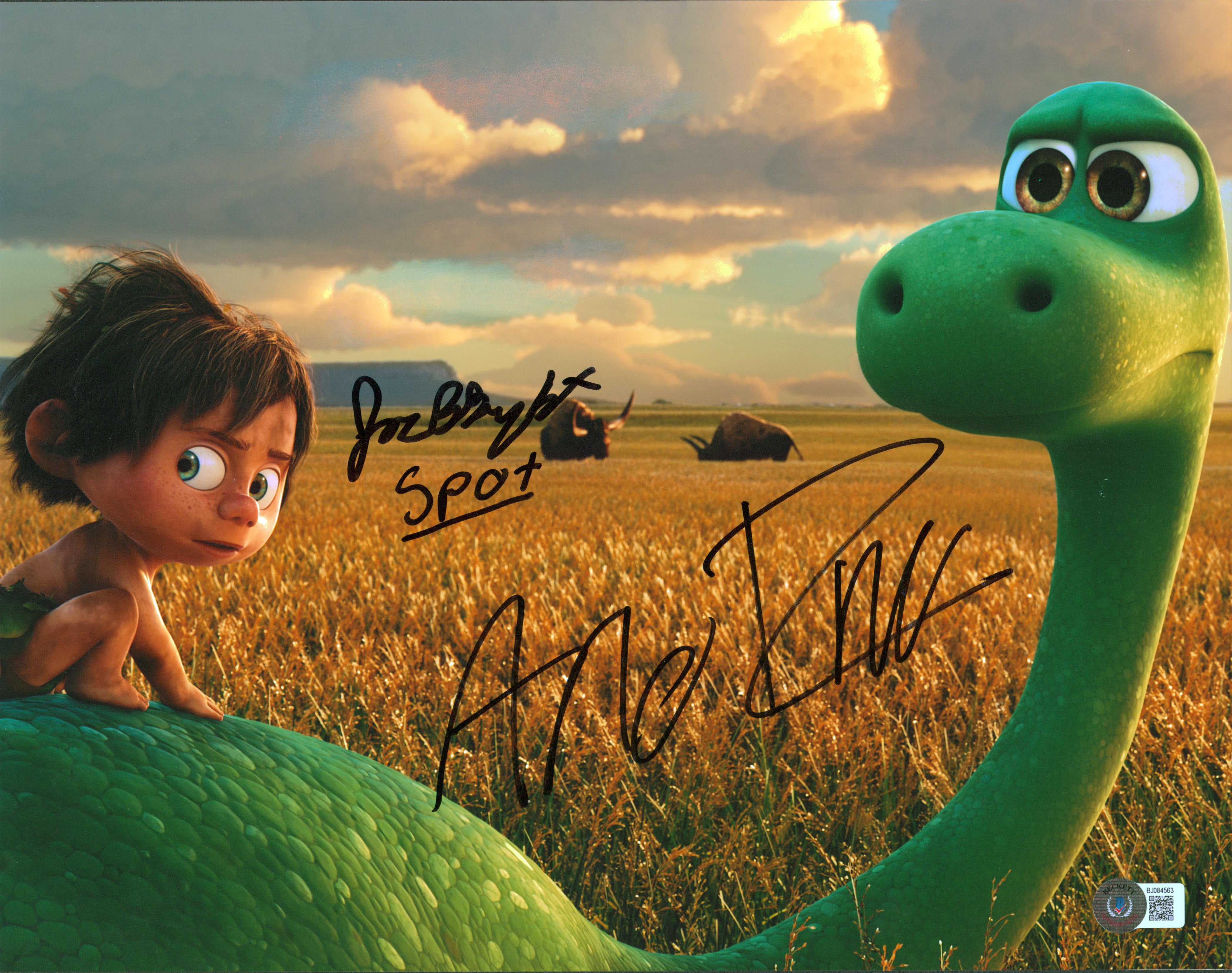 Jack Bright & Raymond Ochoa The Good Dinosaur Signed 11x14 Photo BAS #BJ084563