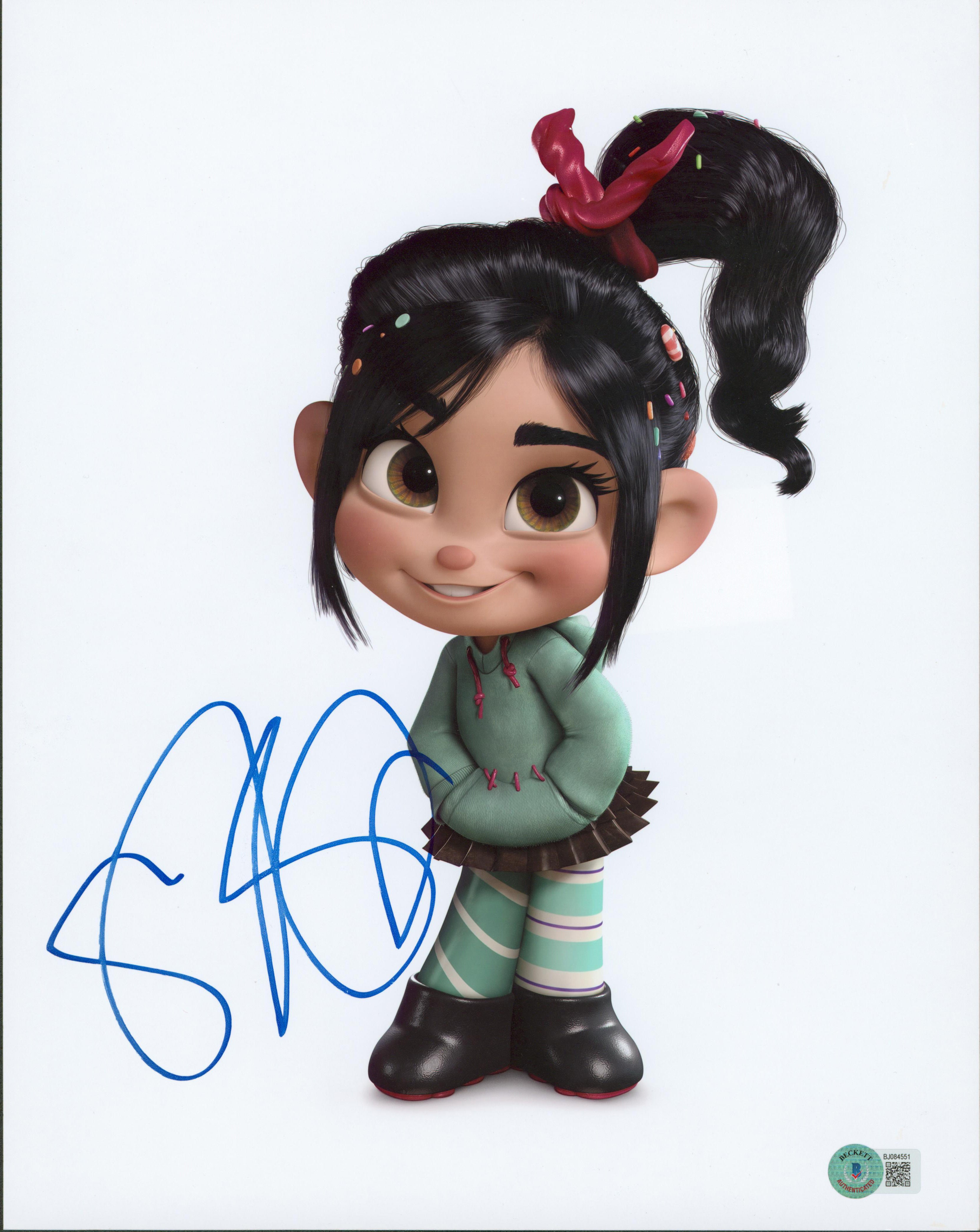 Sarah Silverman Wreck It Ralph Authentic Signed 11x14 Photo BAS #BJ084551