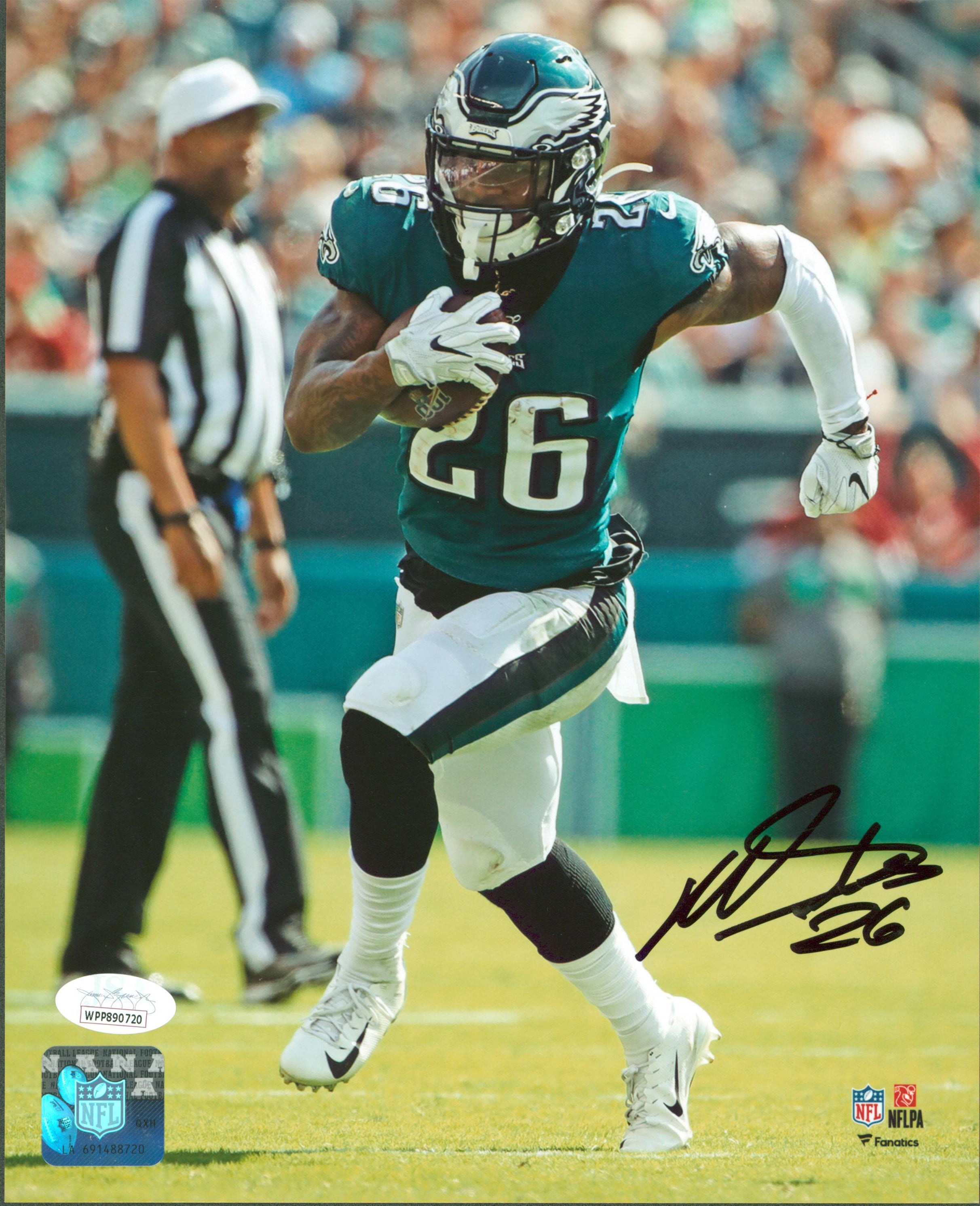 Eagles Miles Sanders Authentic Signed 8x10 Photo Autographed JSA #WPP890720