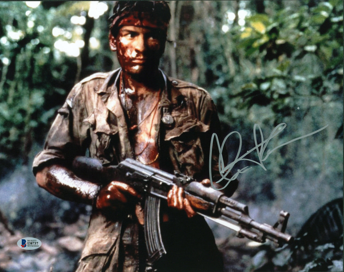 Charlie Sheen Platoon Authentic Signed 11x14 Photo Autographed BAS #I38737
