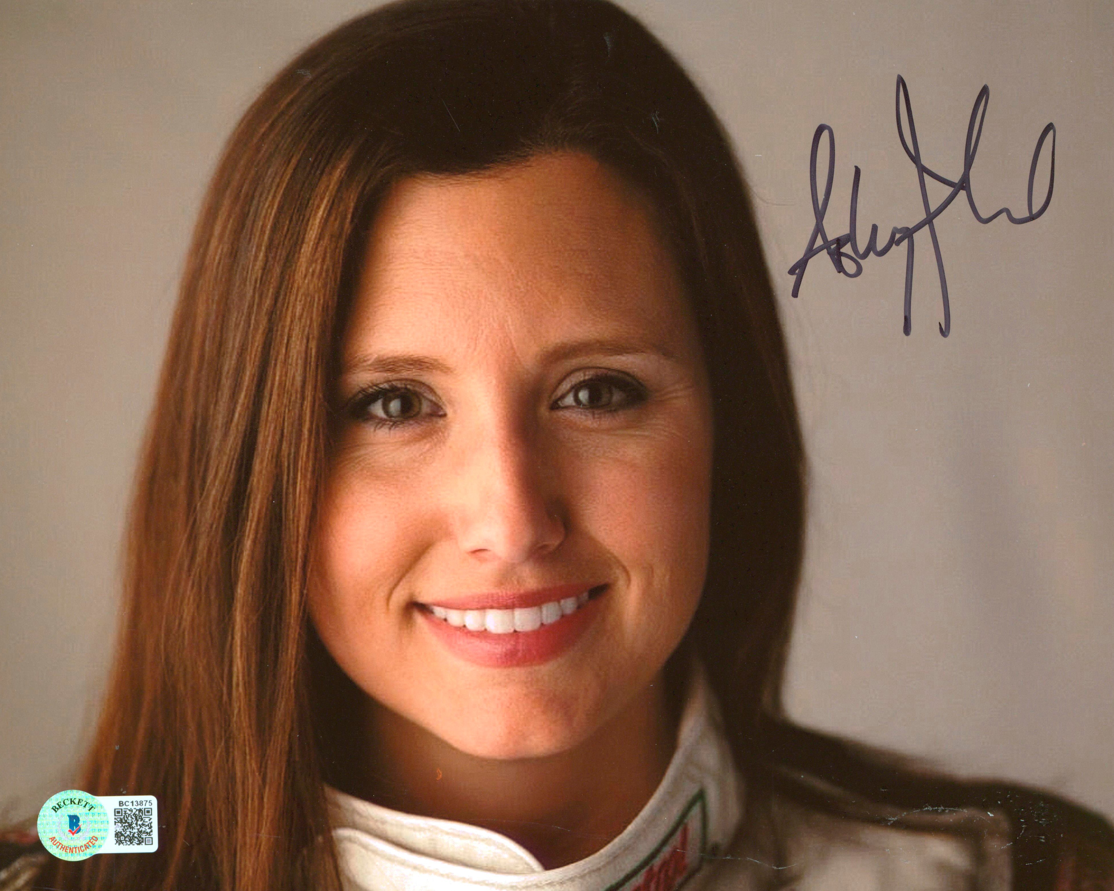 Ashley Force NHRA Authentic Signed 8x10 Photo Autographed BAS #BC13875