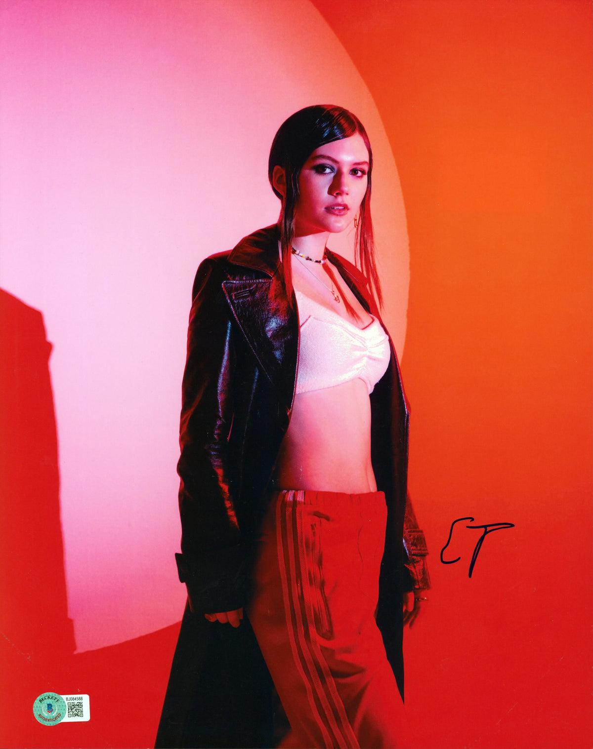 Emilia Jones CODA Authentic Signed 11x14 Photo Autographed BAS #BJ084588