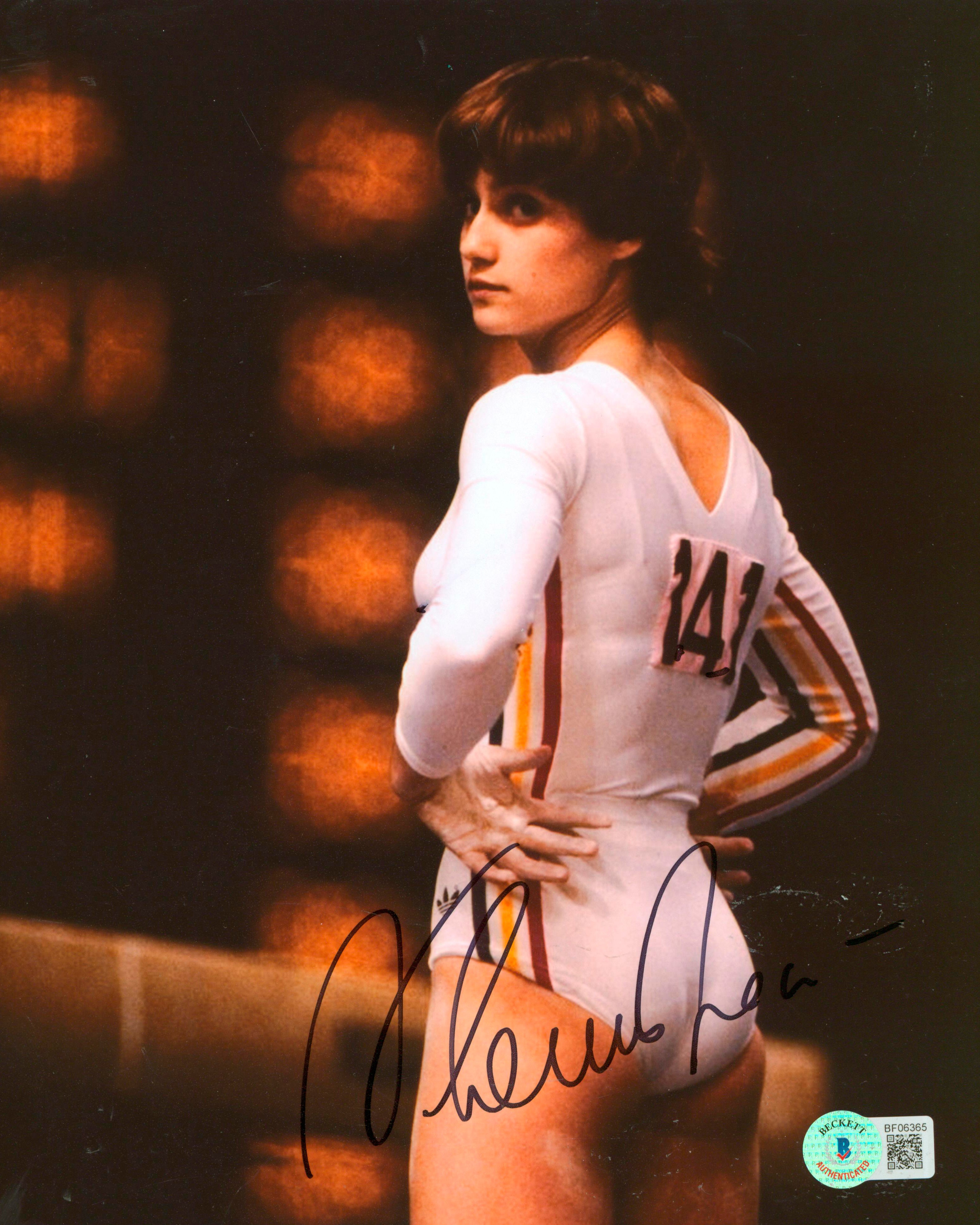 Nadia Comăneci Authentic Signed 8x10 Photo Autographed BAS #BF06365