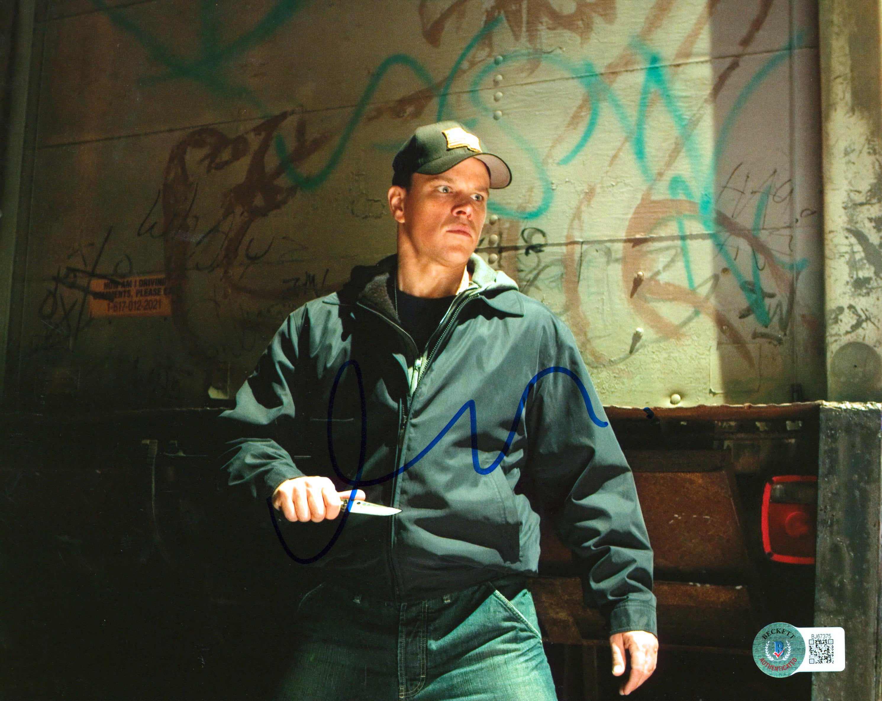 Matt Damon The Departed Authentic Signed 8x10 Photo Autographed BAS #BJ67375