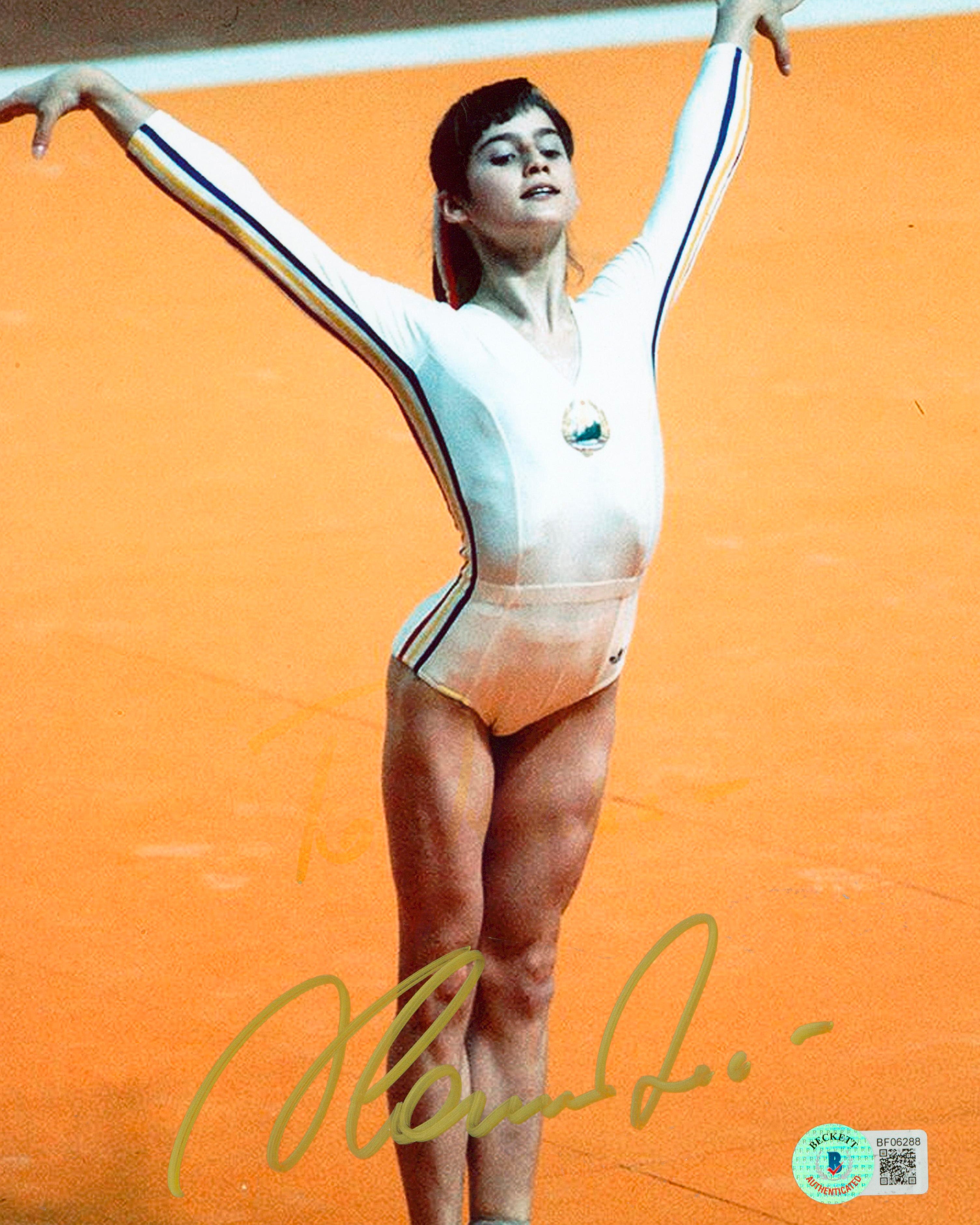 Nadia Comaneci Authentic Signed 8x10 Photo Autographed BAS #BF06288