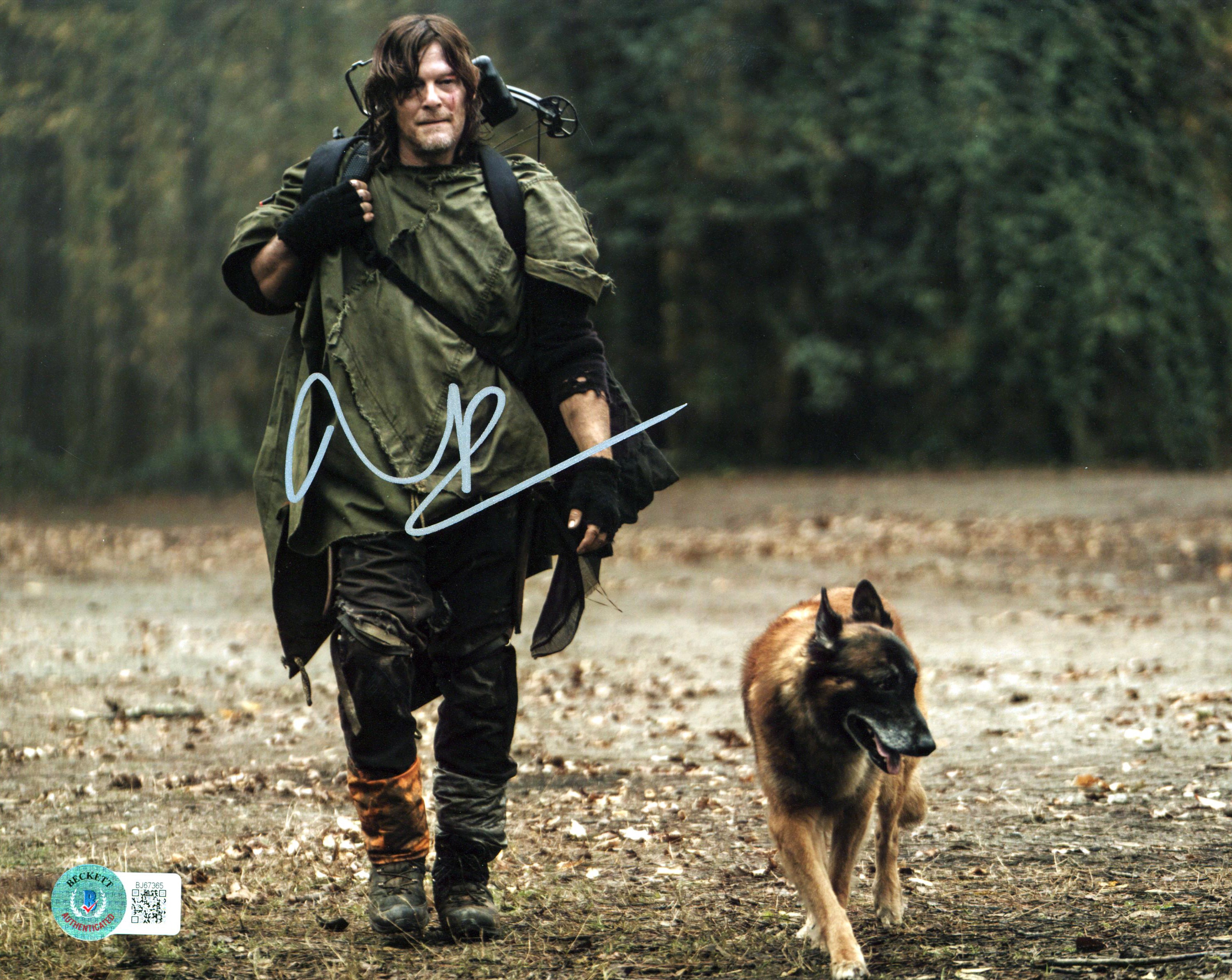 Norman Reedus The Walking Dead Authentic Signed 8x10 Photo BAS #BJ67365