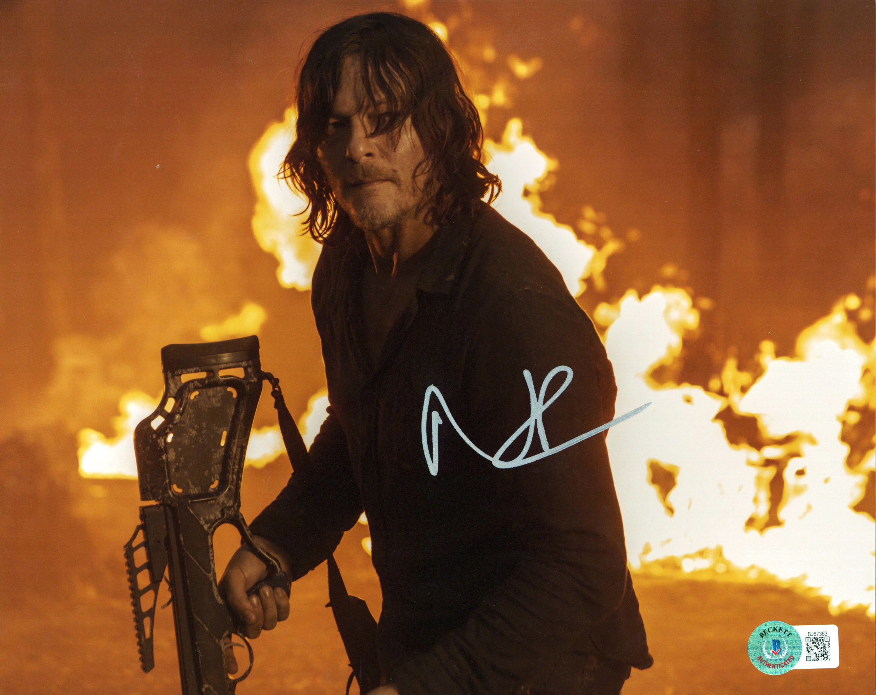 Norman Reedus The Walking Dead Authentic Signed 8x10 Photo BAS #BJ67363