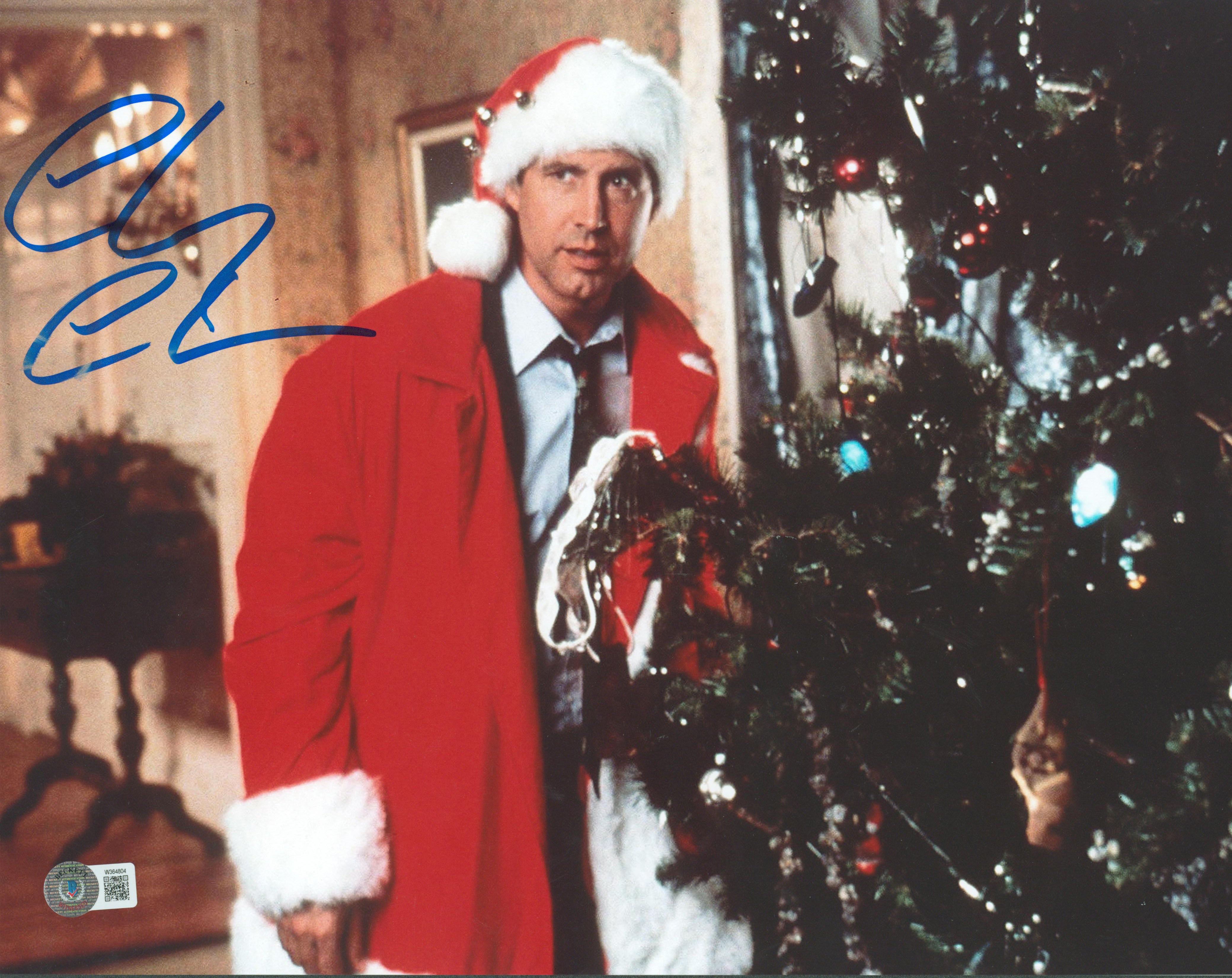 Chevy Chase Christmas Vacation Authentic Signed 11x14 Photo BAS #W364804