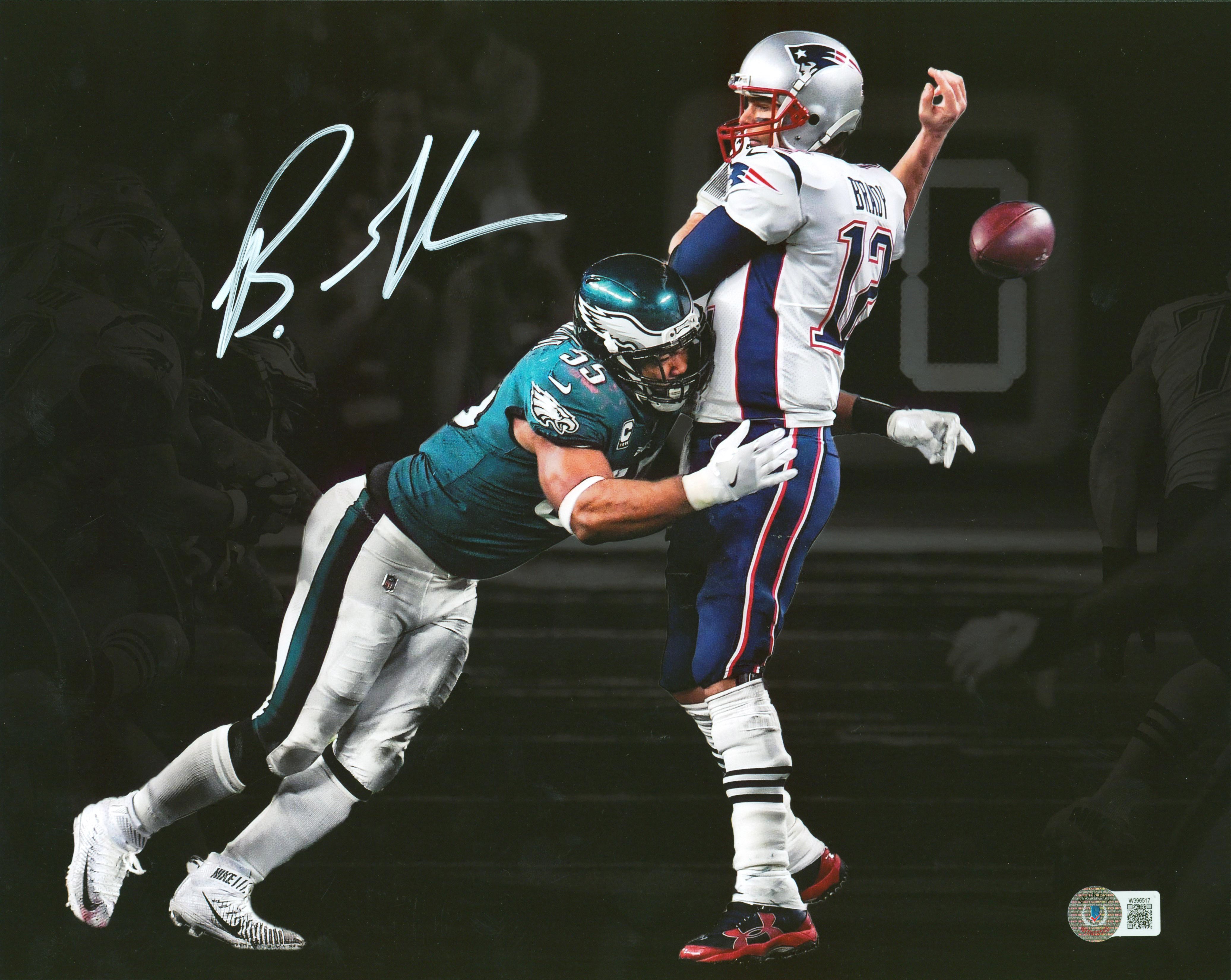 Eagles Brandon Graham Authentic Signed 11x14 Horizontal Spotlight Photo BAS Wit