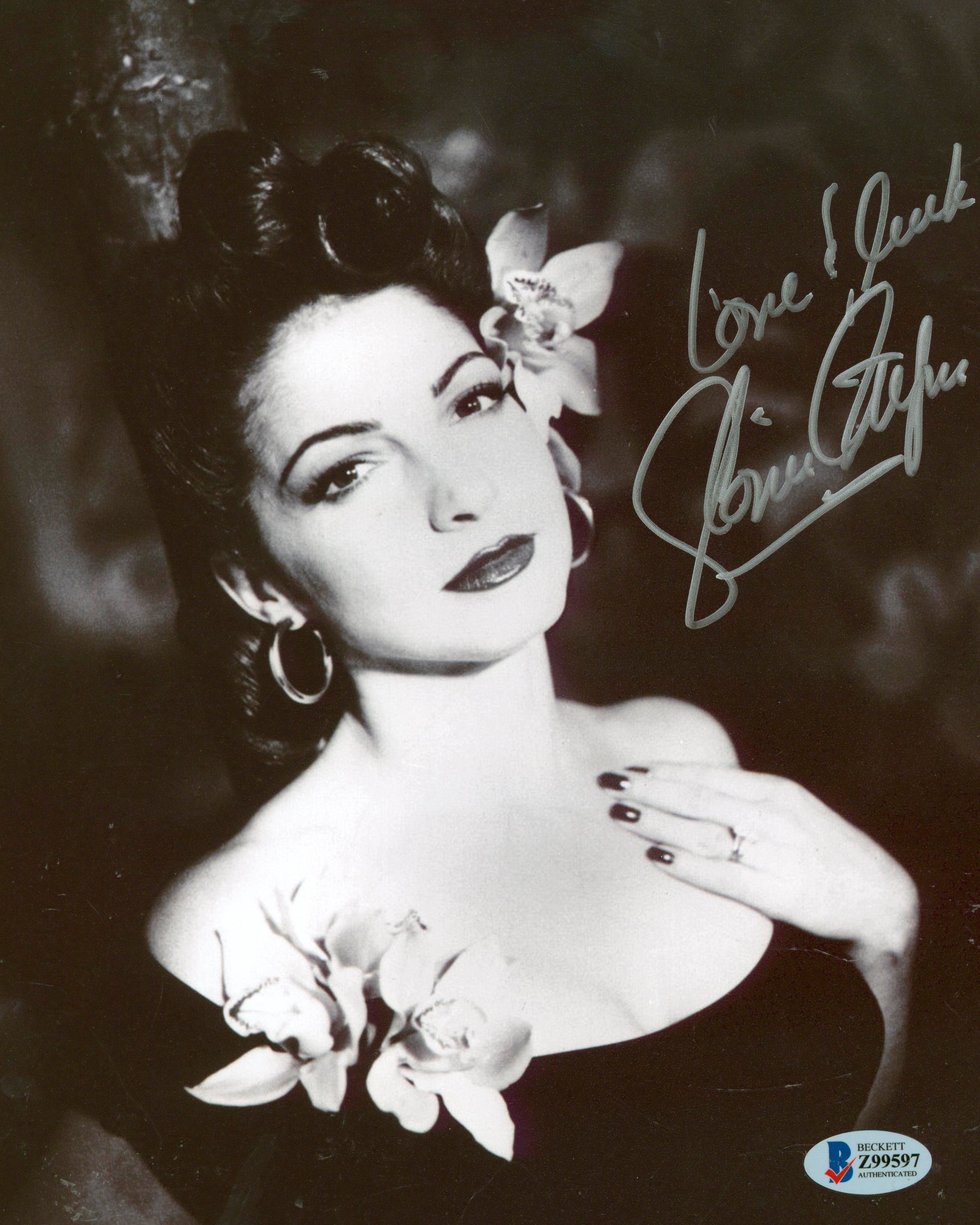 Gloria Estefan Miami Sound Machine "Love & Luck" Signed 8x10 Photo BAS #Z99597