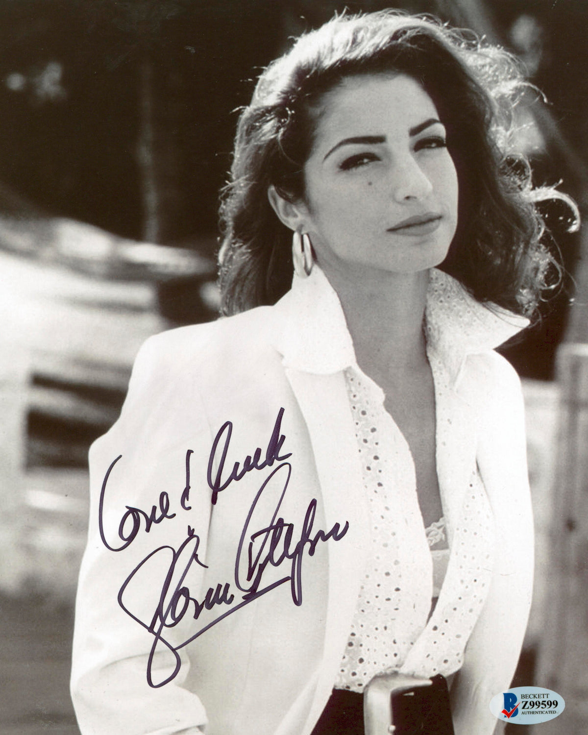 Gloria Estefan Miami Sound Machine "Love & Luck" Signed 8x10 Photo BAS #Z99599