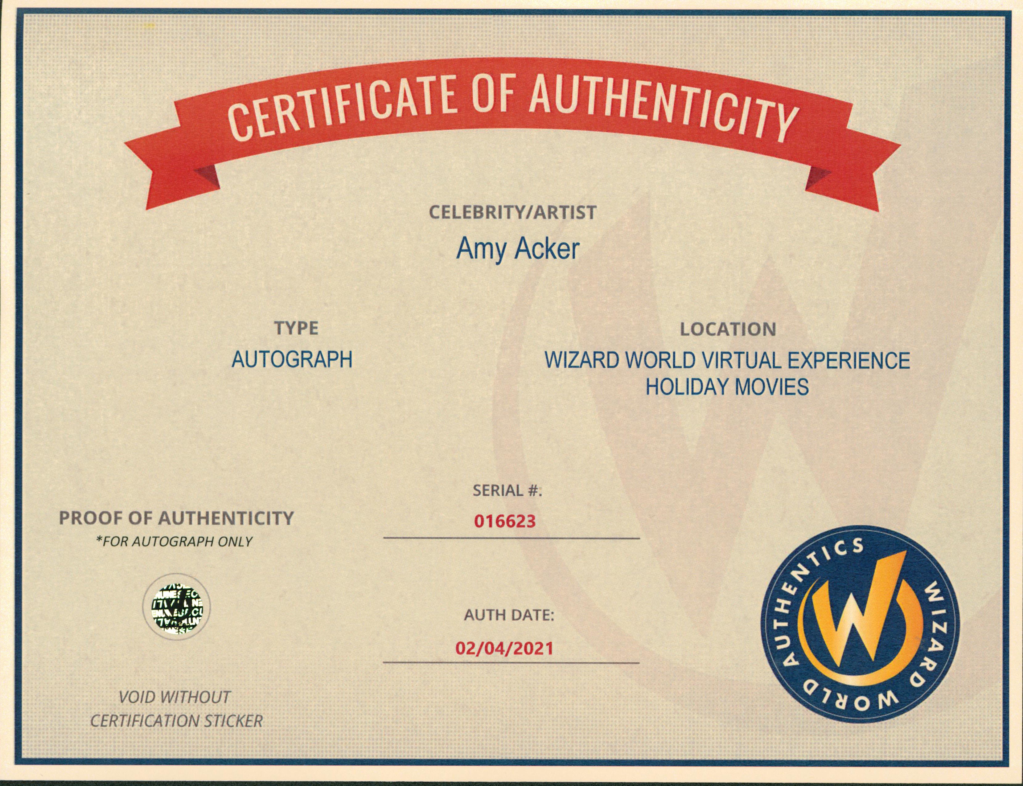 Amy Acker Suits Authentic Signed 8x10 Photo Autographed Wizard World
