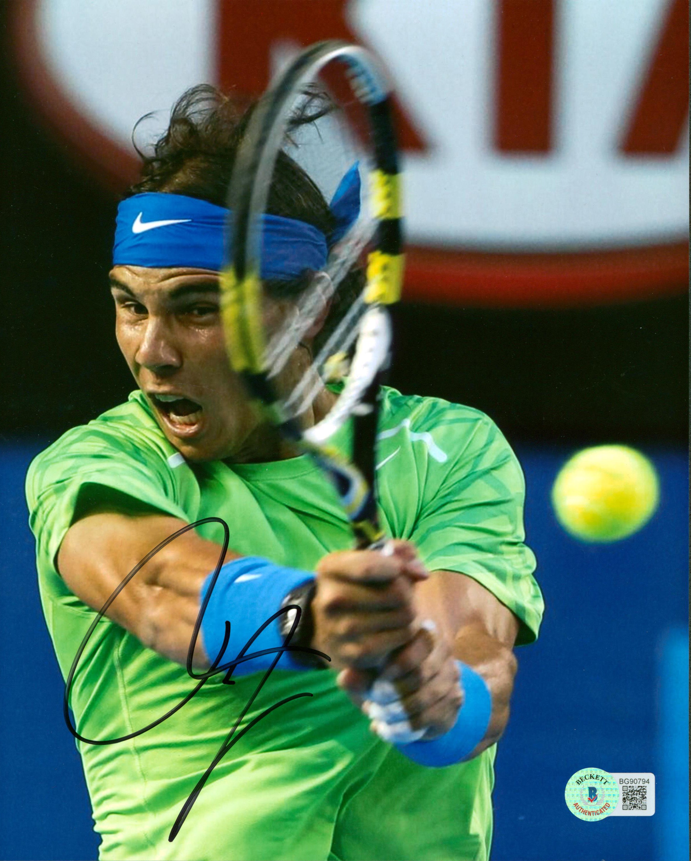 Rafael Nadal Authentic Signed 8x10 Photo Autographed BAS #BG90794