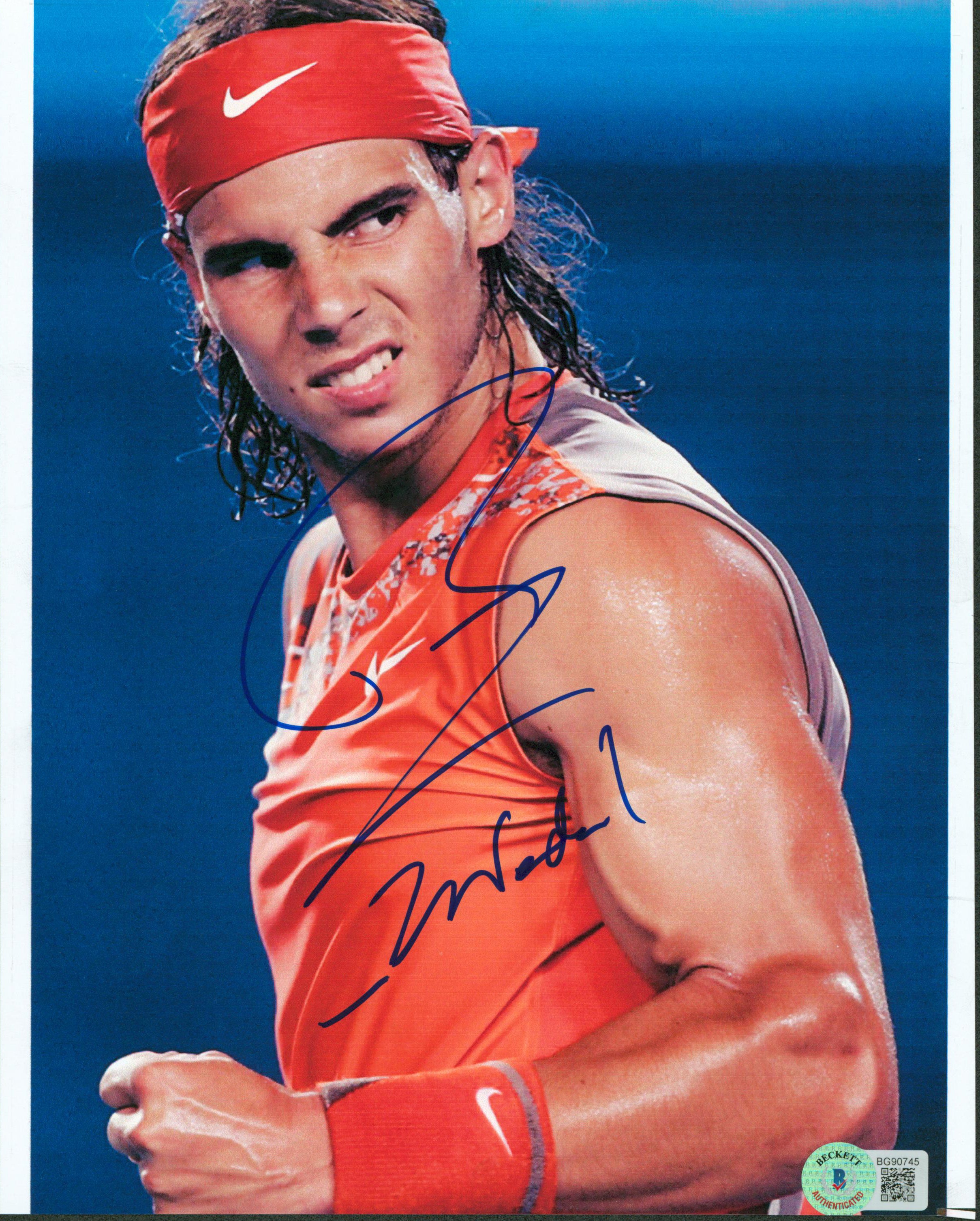 Rafael Nadal Authentic Signed 8x10 Photo Autographed BAS #BG90745
