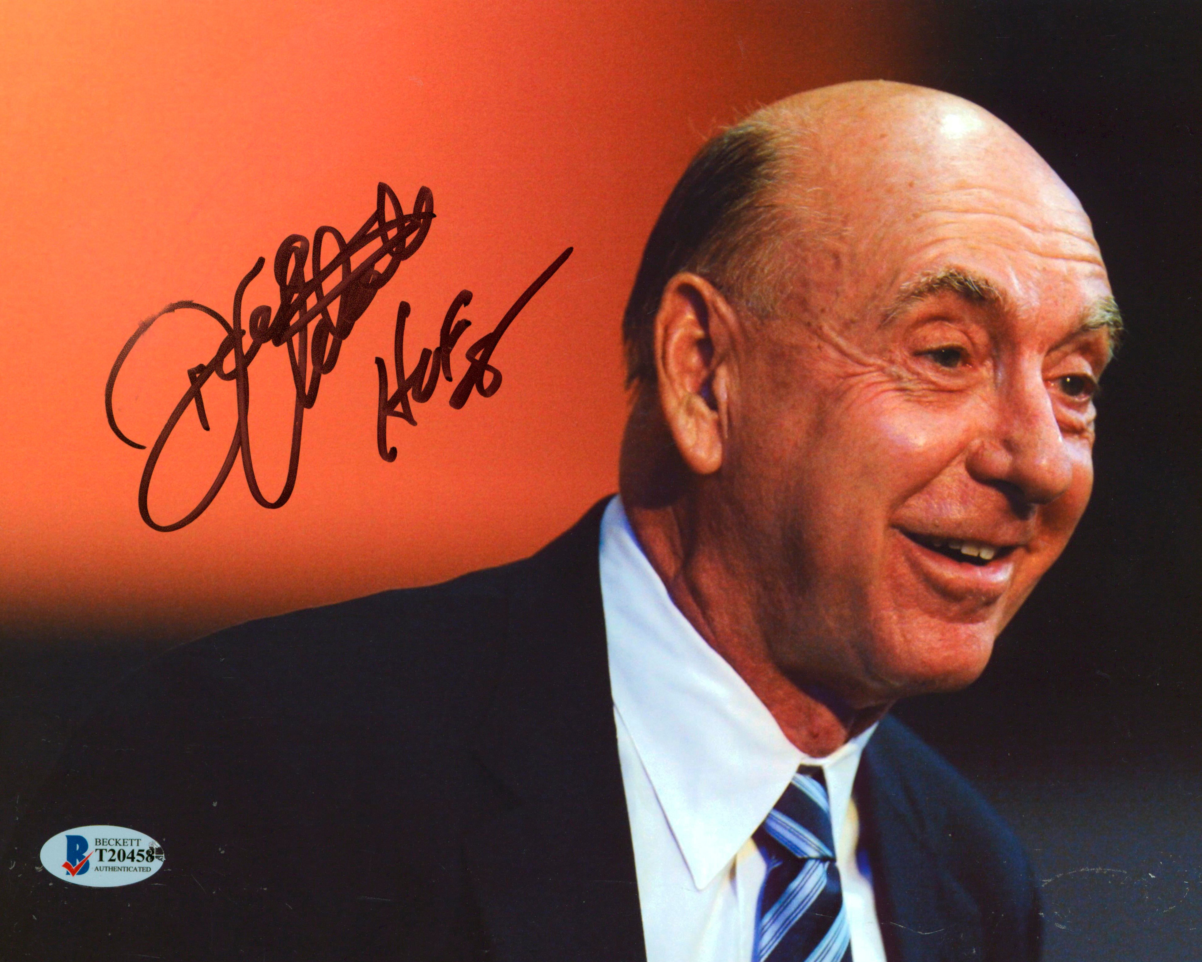 Dick Vitale "HOF 08" Authentic Signed 8x10 Photo Autographed BAS #T20458