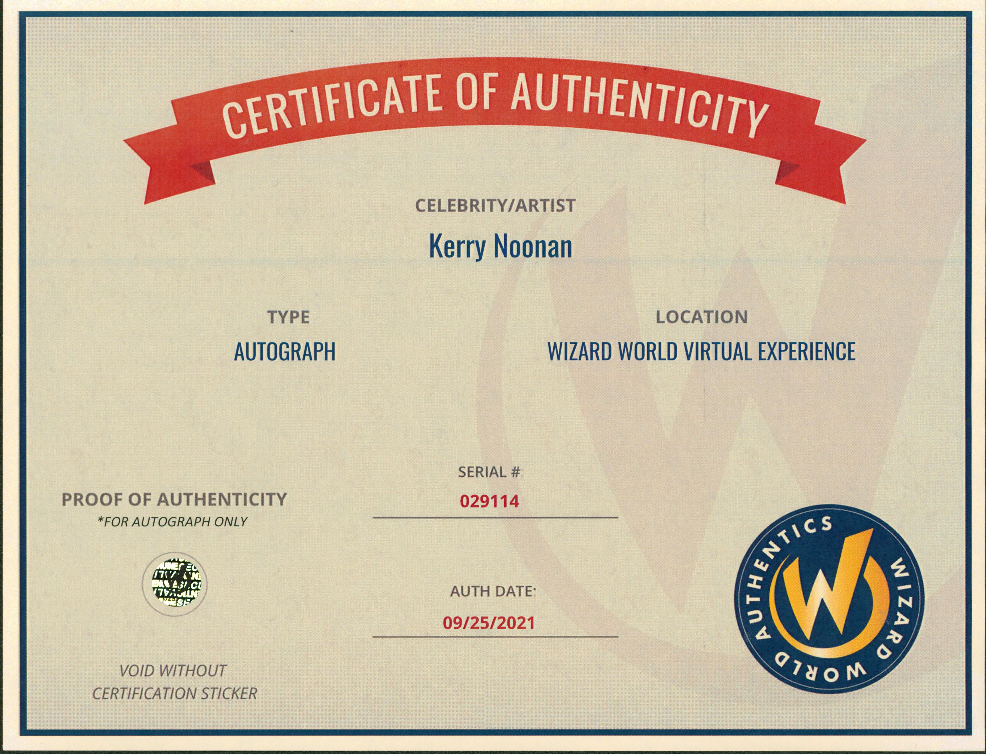 Kerry Noonan Friday The 13th Authentic Signed 8x10 Photo Wizard World #029114