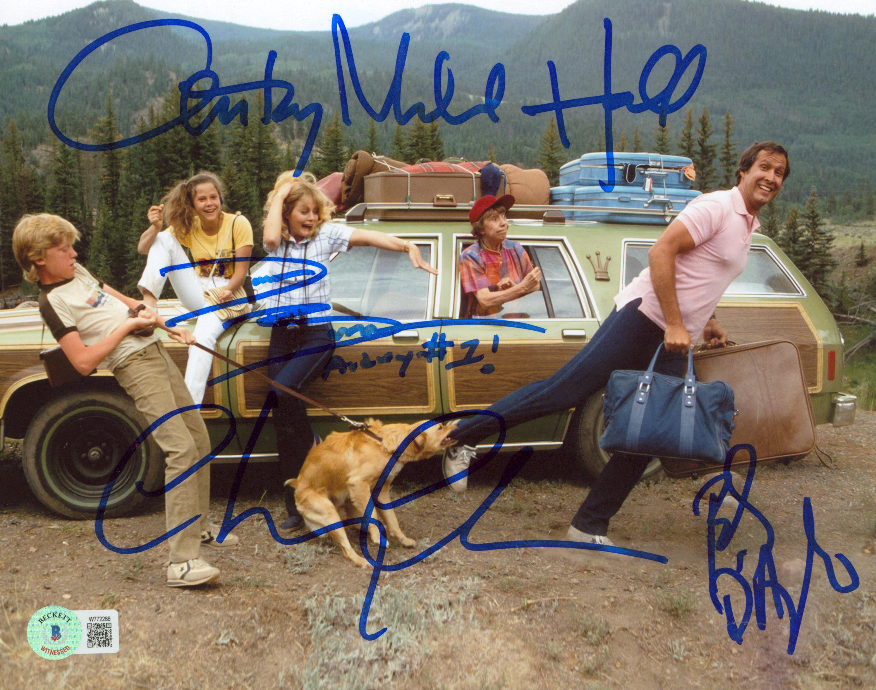 Vacation (4) Chase, D'Angelo, Hall & Barron Signed 8x10 Photo BAS Wit #W772288