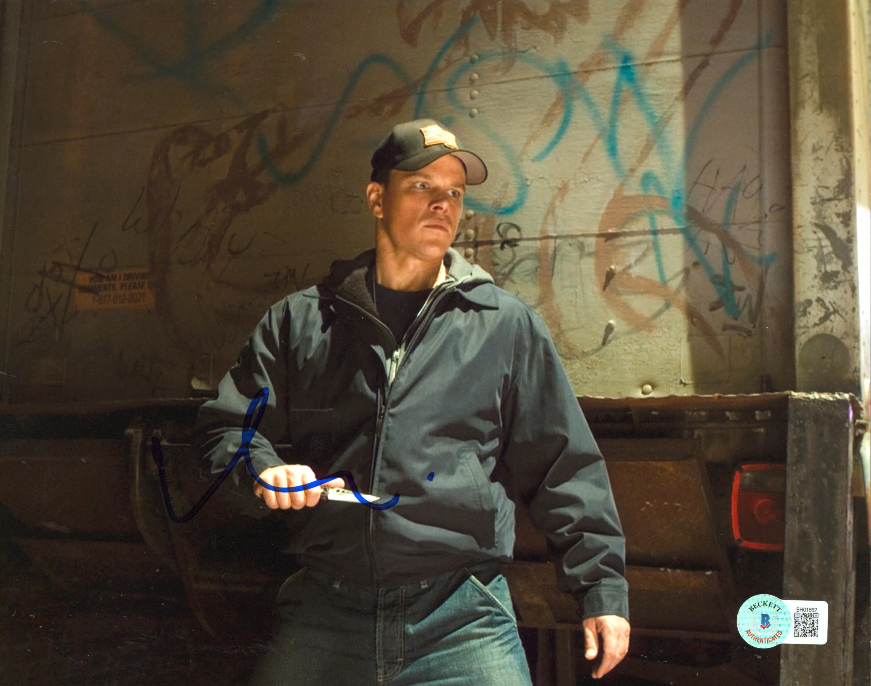 Matt Damon The Departed Authentic Signed 8x10 Photo Autographed BAS #BH01662