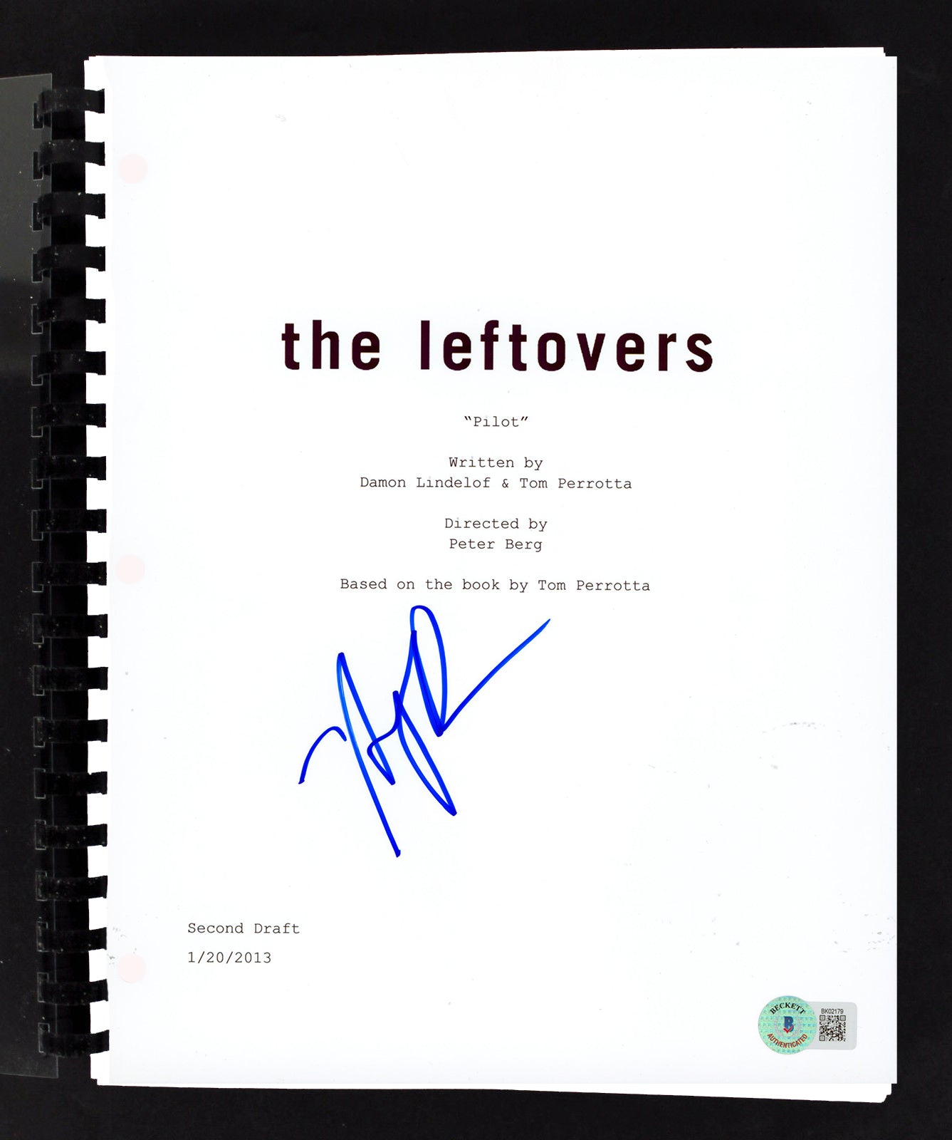 Amy Brenneman The Leftovers Authentic Signed Movie Script BAS #BK02179