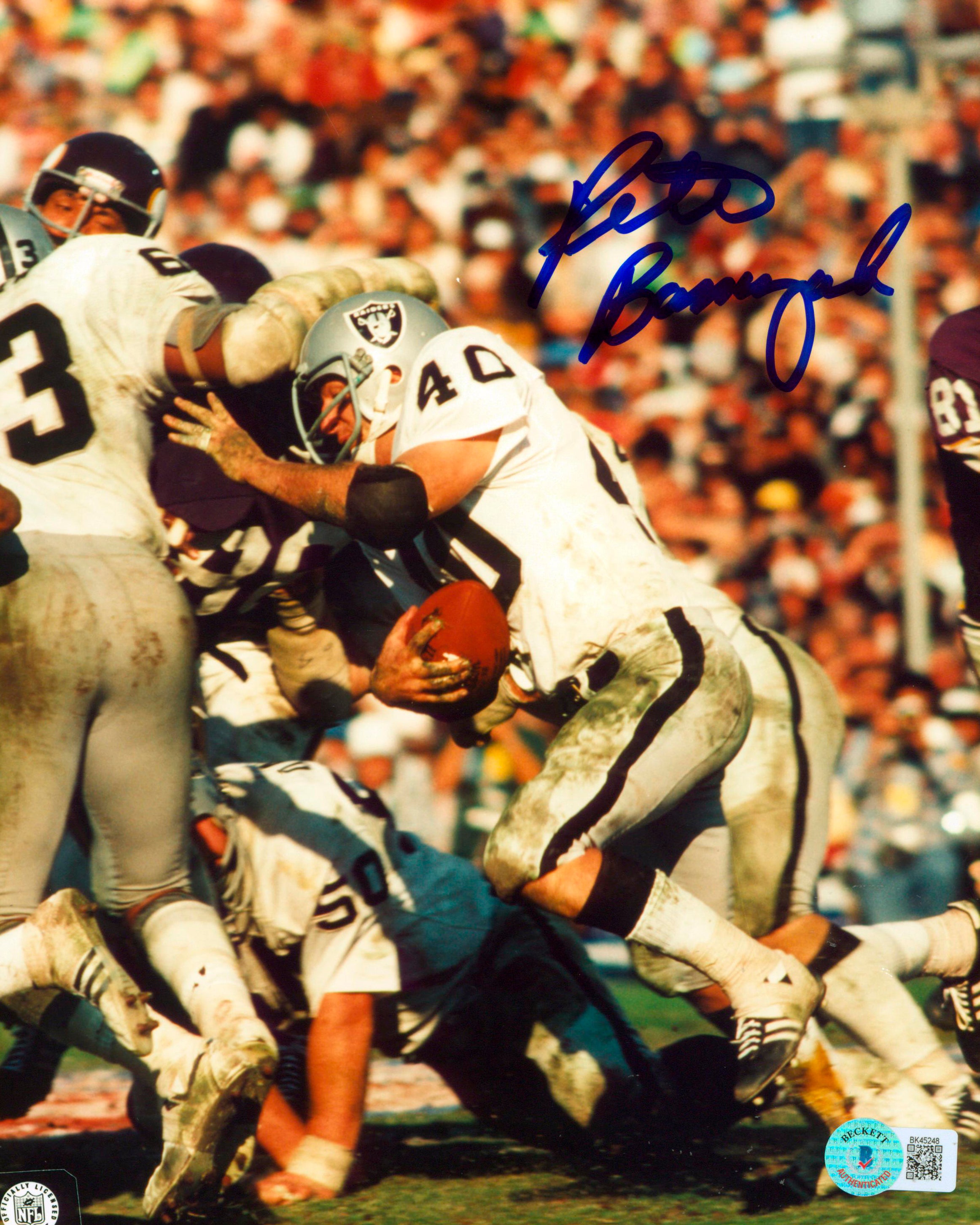 Raiders Pete Banaszak Authentic Signed 8x10 Photo Autographed BAS 2