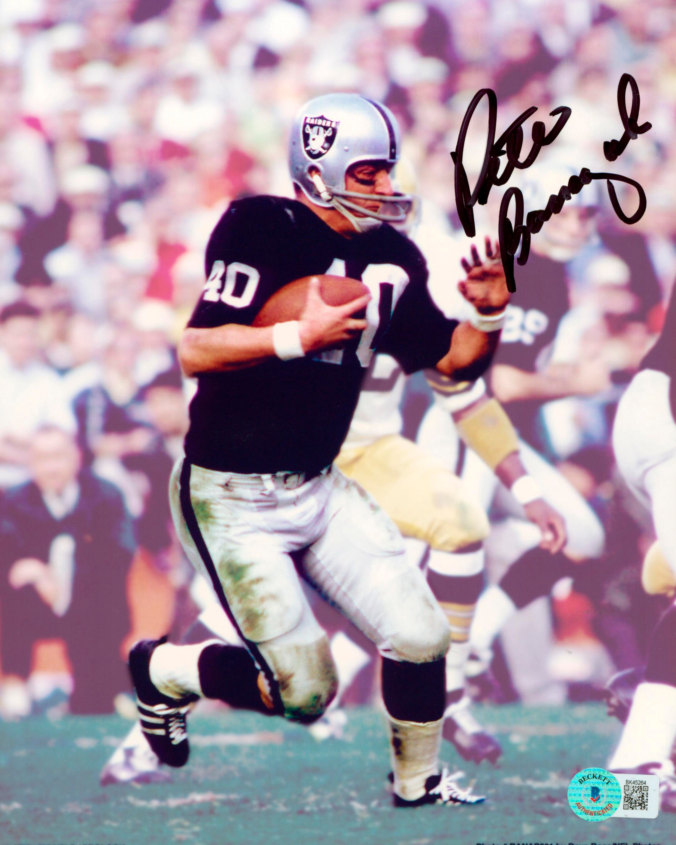 Raiders Pete Banaszak Authentic Signed 8x10 Photo Autographed BAS 1