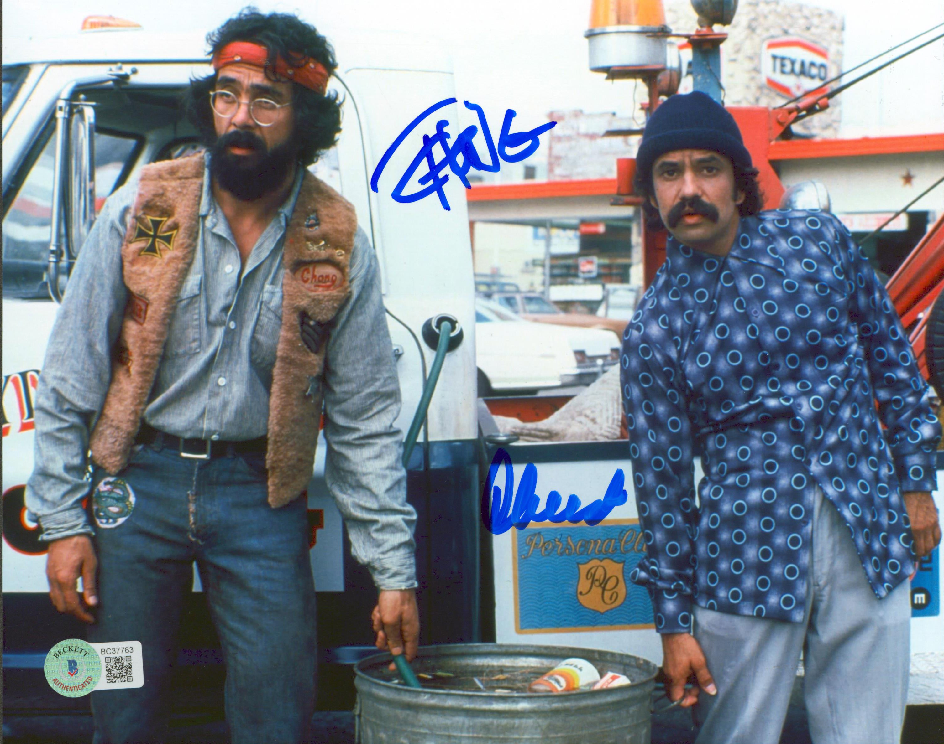 Cheech Marin & Tommy Chong Up in Smoke Authentic Signed 8x10 Photo BAS #BC37763