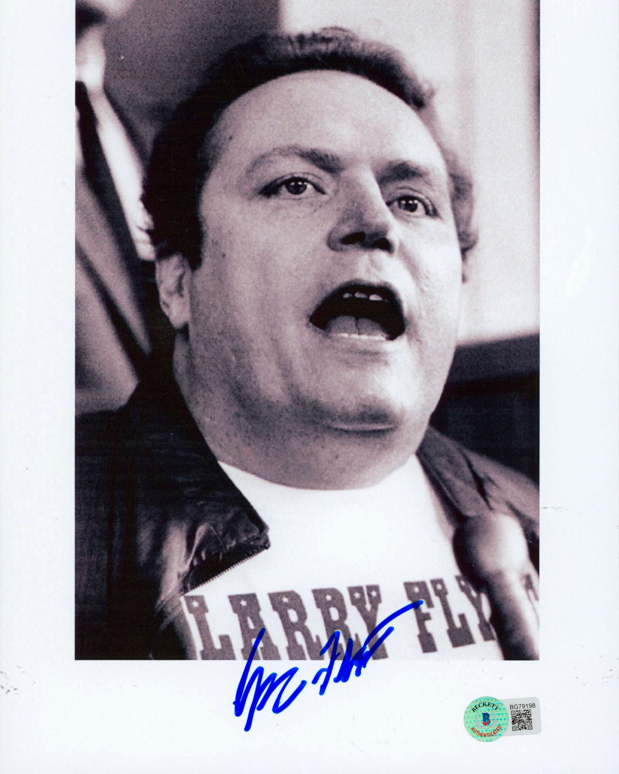 Larry Flynt Hustler Magazine Authentic Signed 8.5x11 Photo BAS #BG79198