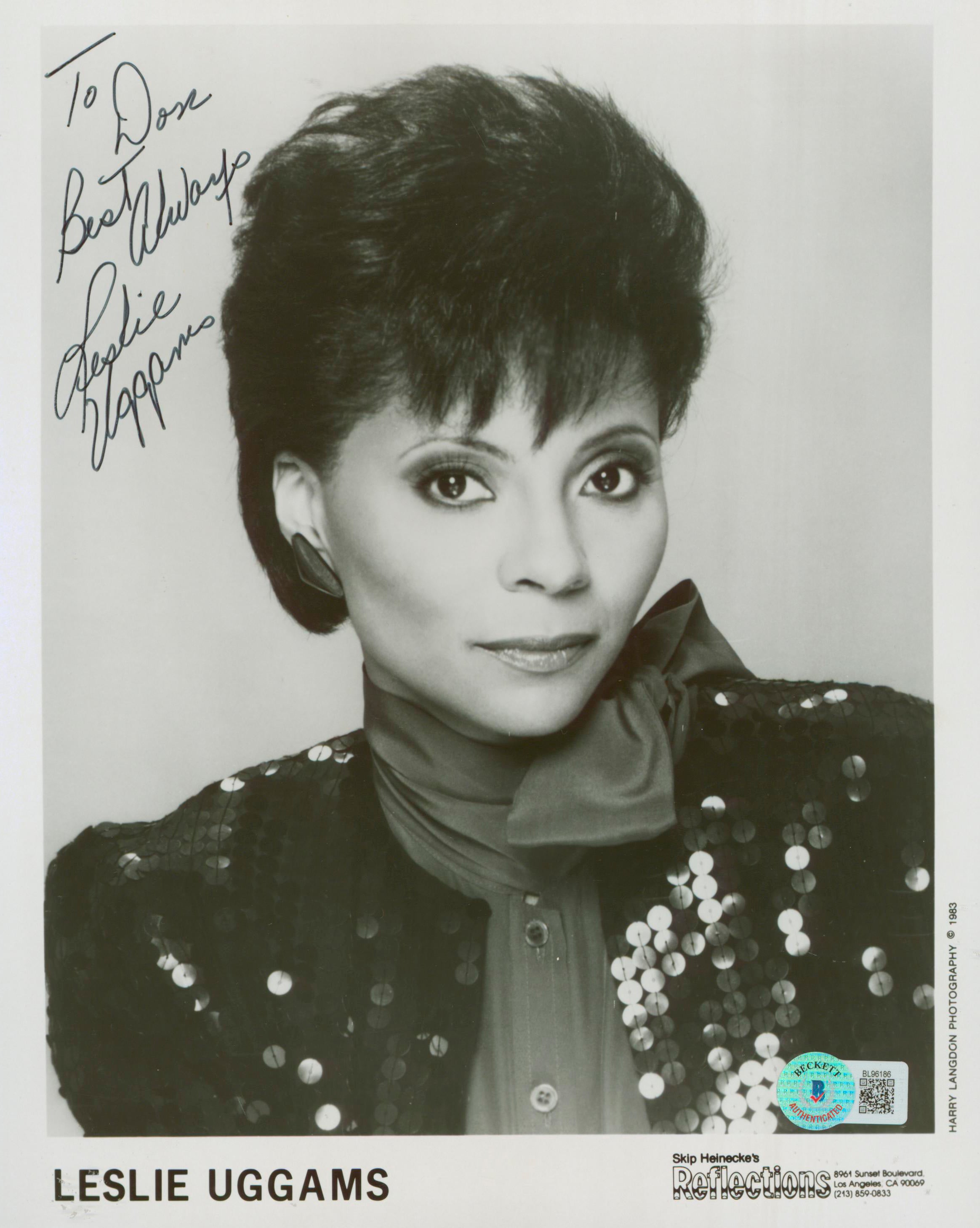 Leslie Uggams Deadpool "To Don, Best Always" Signed 8x10 Photo BAS #BL96186