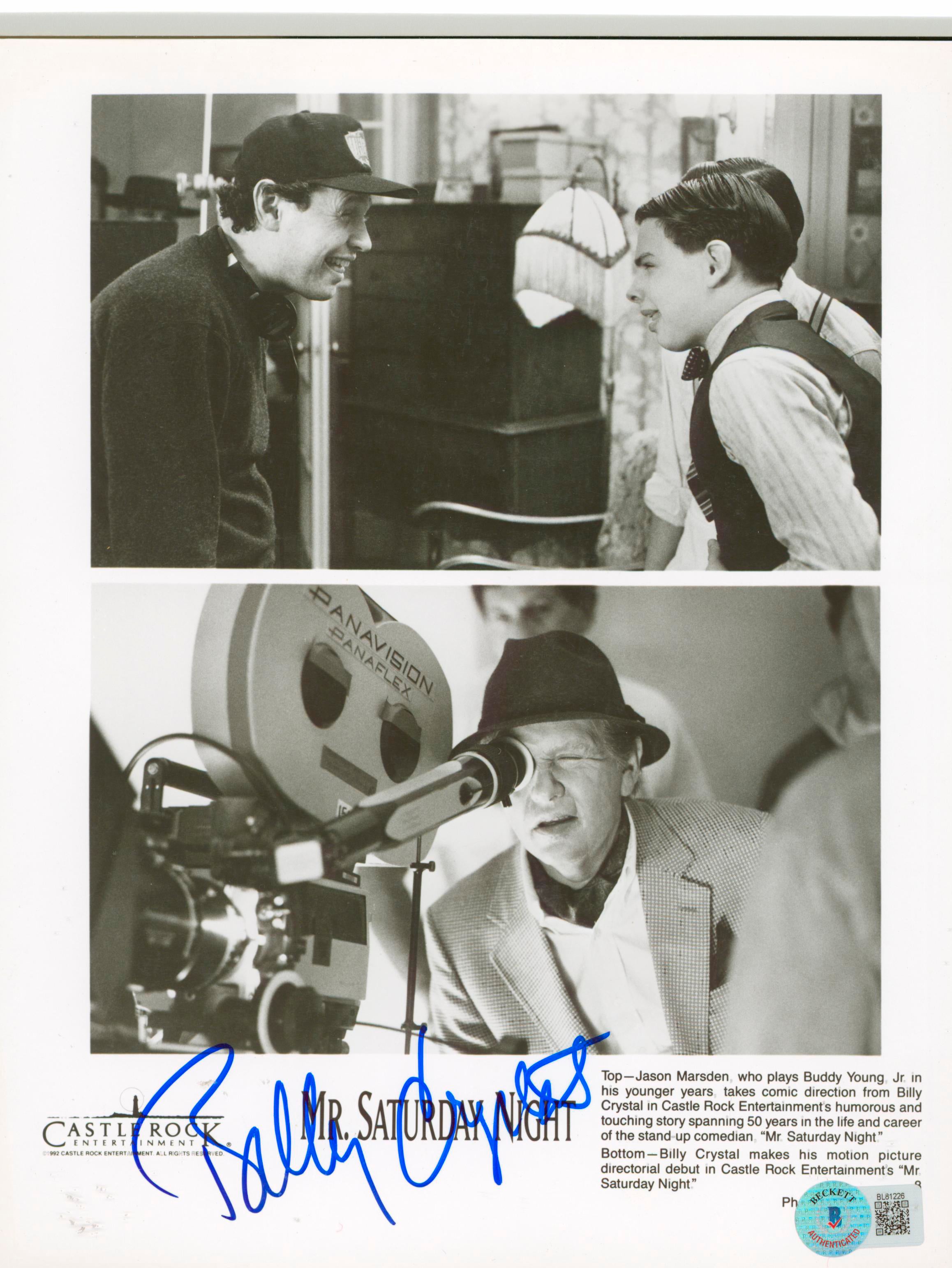 Billy Crystal Mr. Saturday Night Authentic Signed 8x10 Photo BAS #BL81226