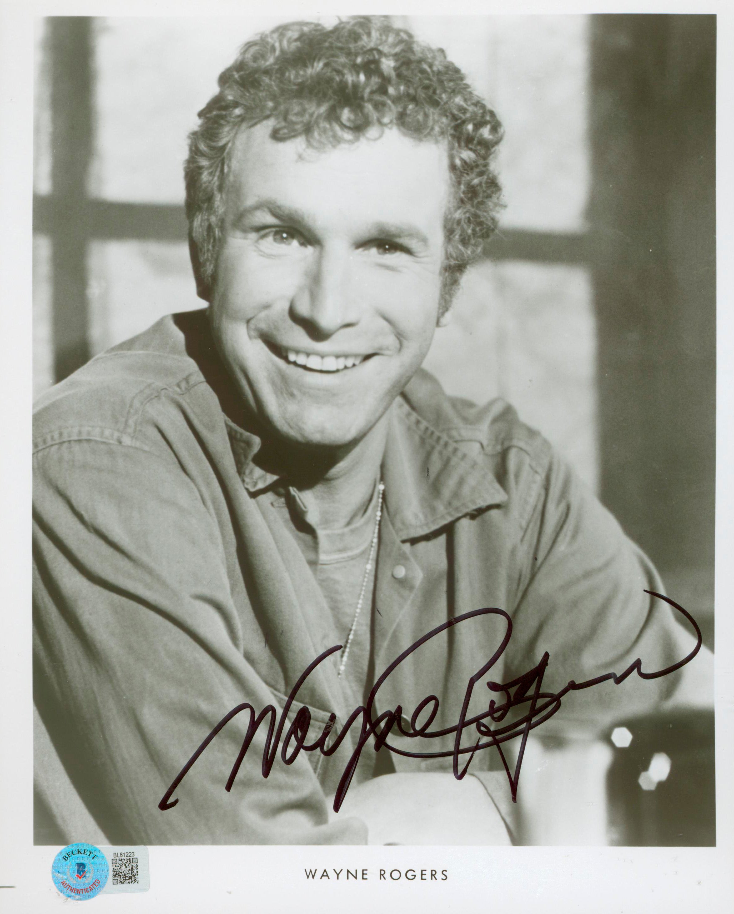 Wayne Rogers M*A*S*H Authentic Signed 8x10 Photo Autographed BAS #BL81223