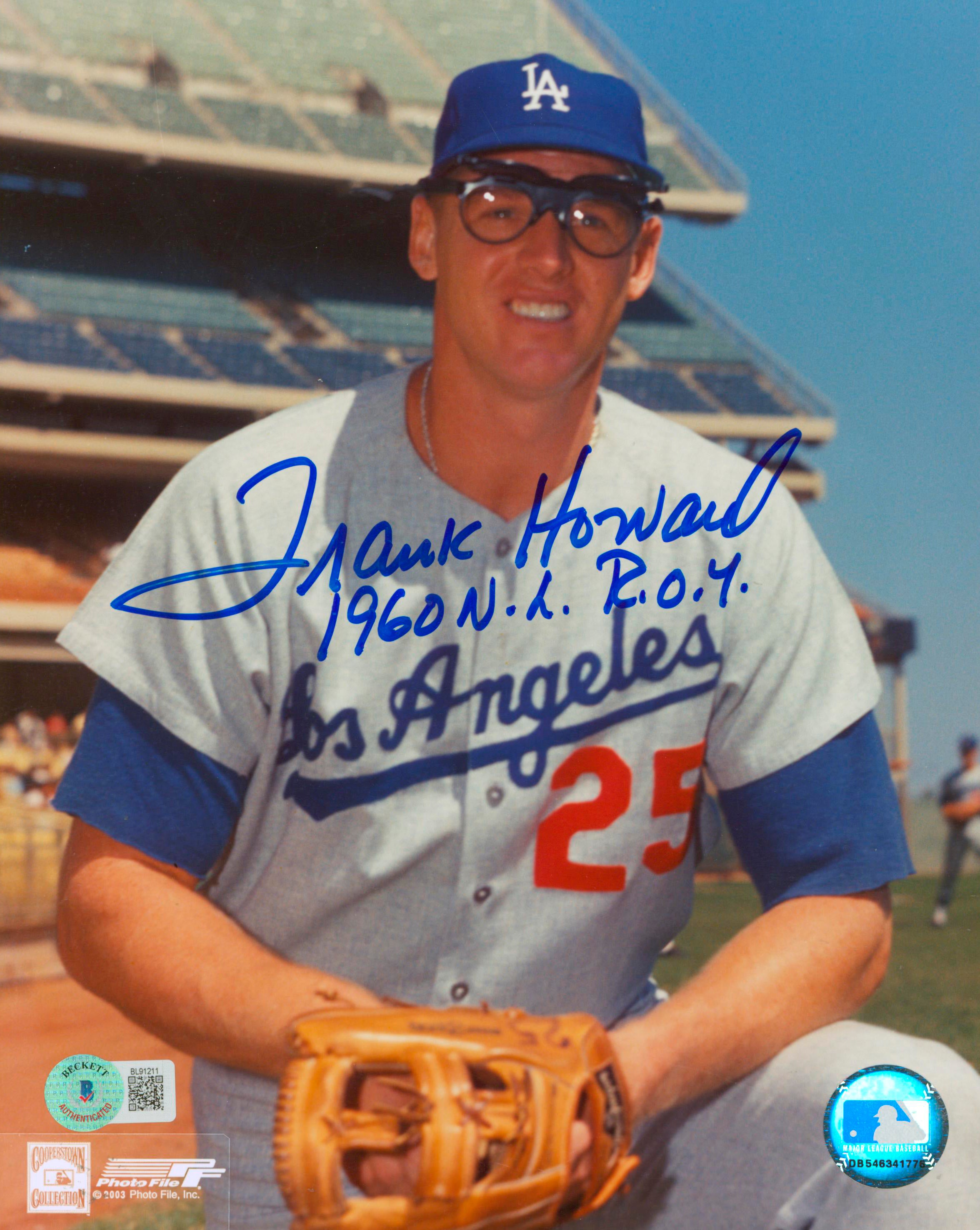Dodgers Frank Howard "1960 N.L. R.O.Y." Authentic Signed 8x10 Photo BAS #BL91211