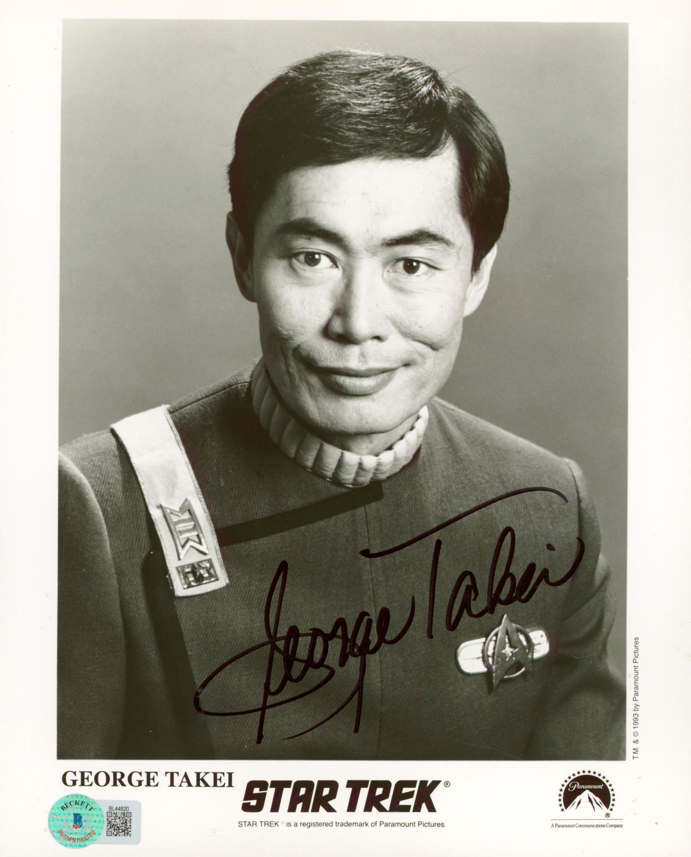 George Takei Star Trek Authentic Signed 8x10 Photo Autographed BAS #BL44820