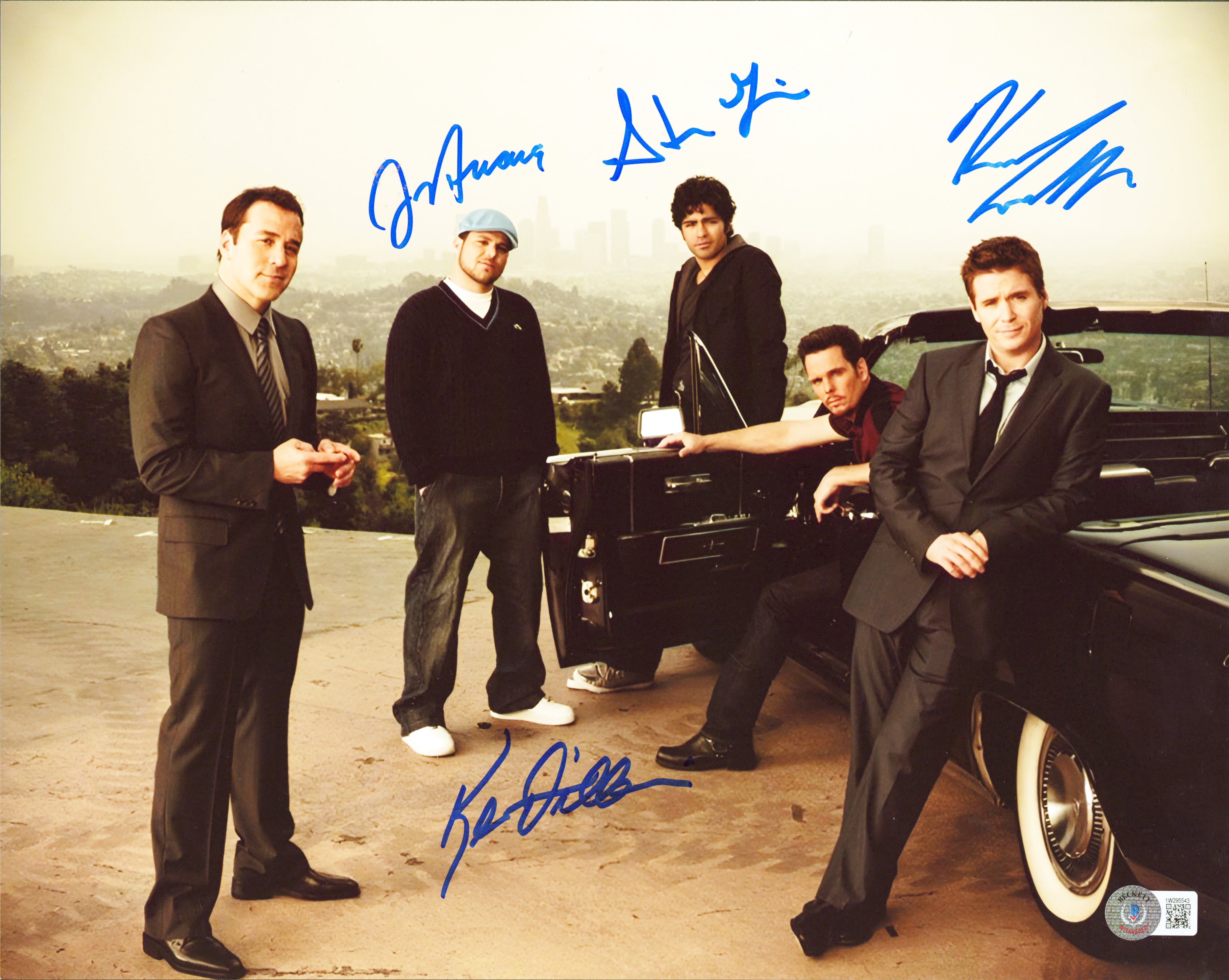 ** HOLIDAY DOORBUSTER ** Entourage (4) Grenier, Connolly, Ferrara & Dillon Signed 11x14 Photo BAS Wit 1