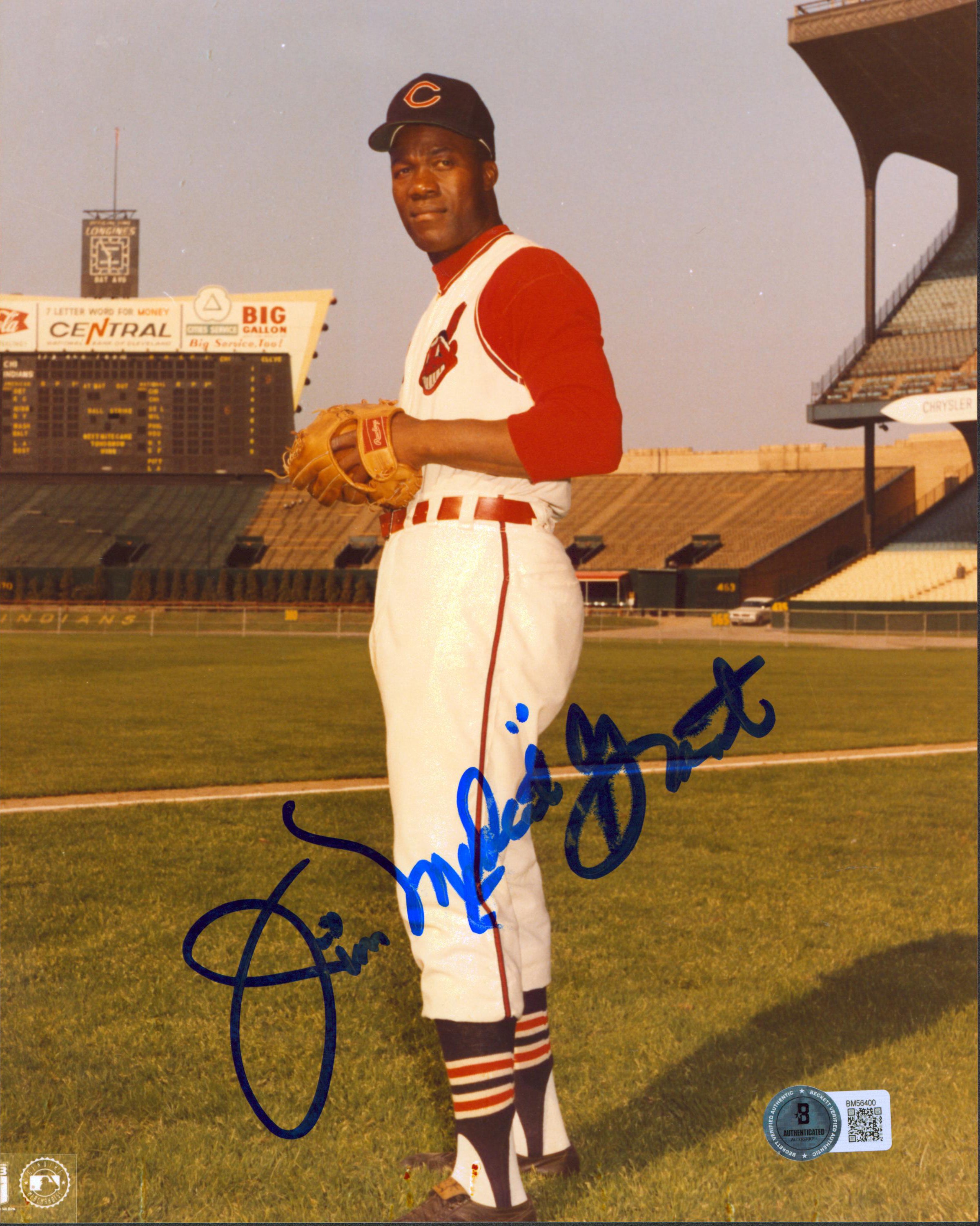 Twins Jim Mudcat Grant Authentic Signed 8x10 Photo Autographed BAS #BM56400