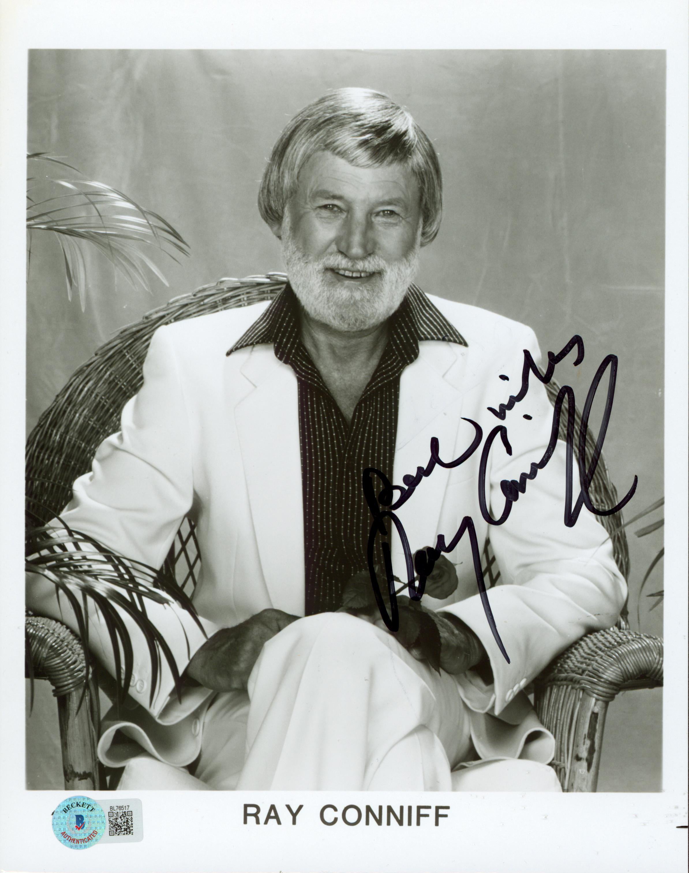 Ray Conniff Musician Authentic Signed 8x10 Black & White Photo BAS #BL76517