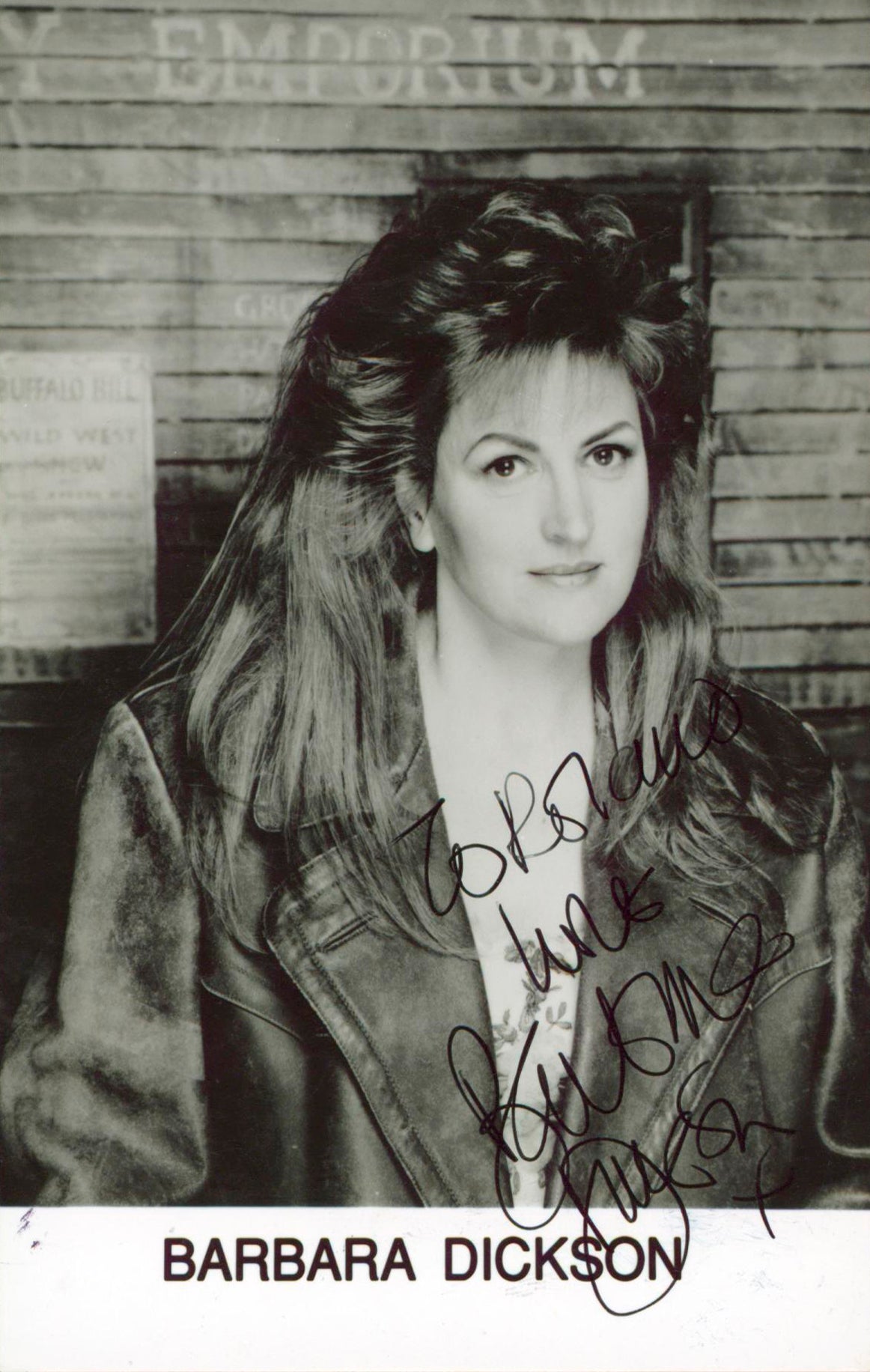 Barbara Dickson Singer Authentic Signed 4x6 Photo Autographed BAS #BM38120