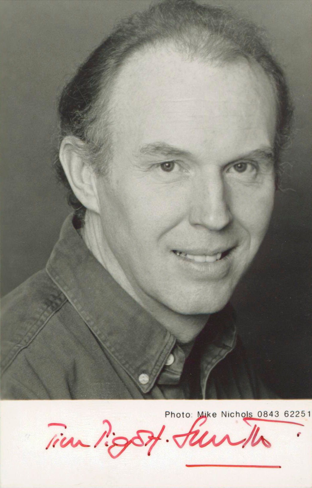 Tim Pigott-Smith V for Vendetta Signed 3.5x5.5 Photo Autographed BAS #BM38091