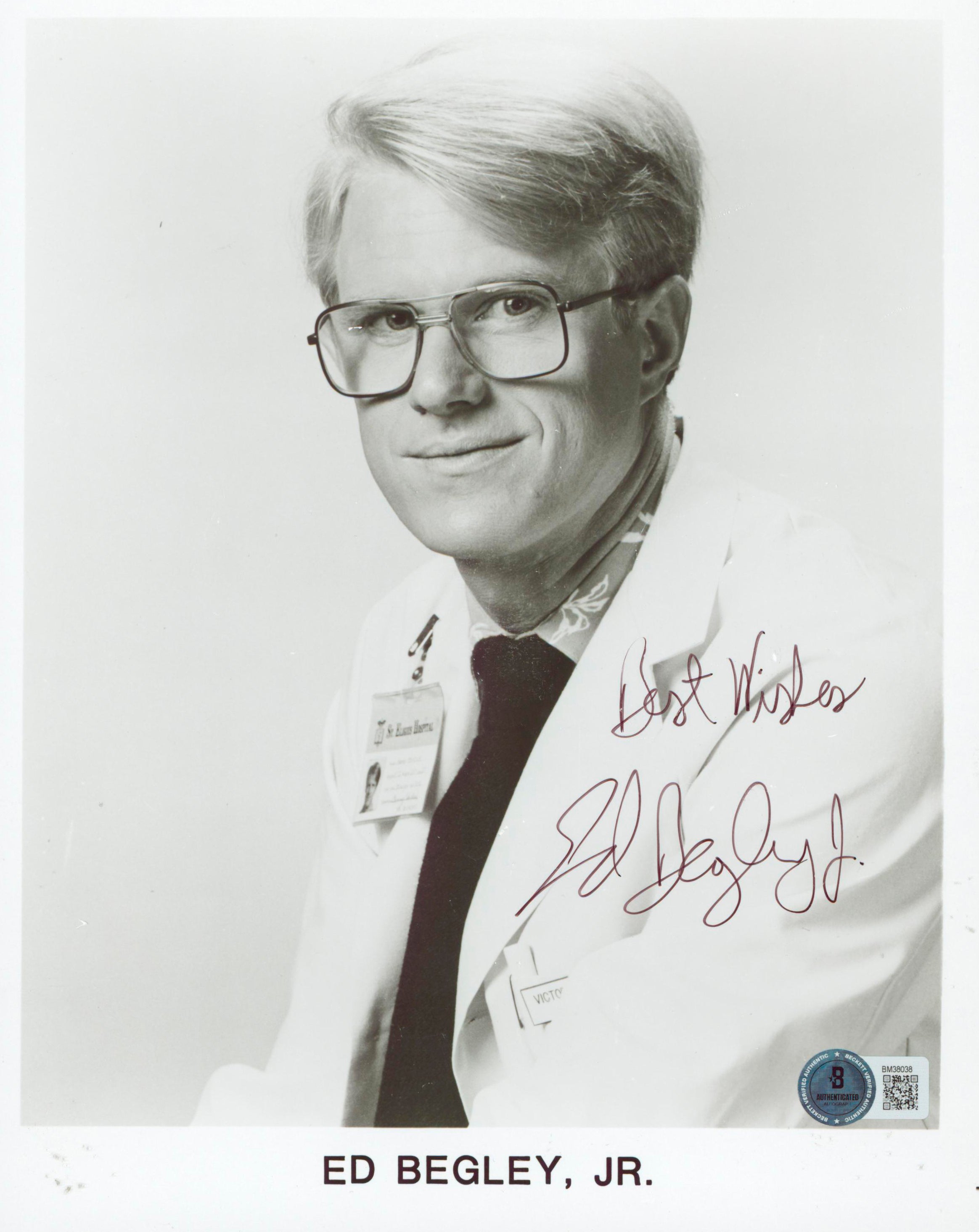 Ed Begley Jr. St. Elsewhere "Best Wishes" Signed 8x10 Photo BAS #BM38038