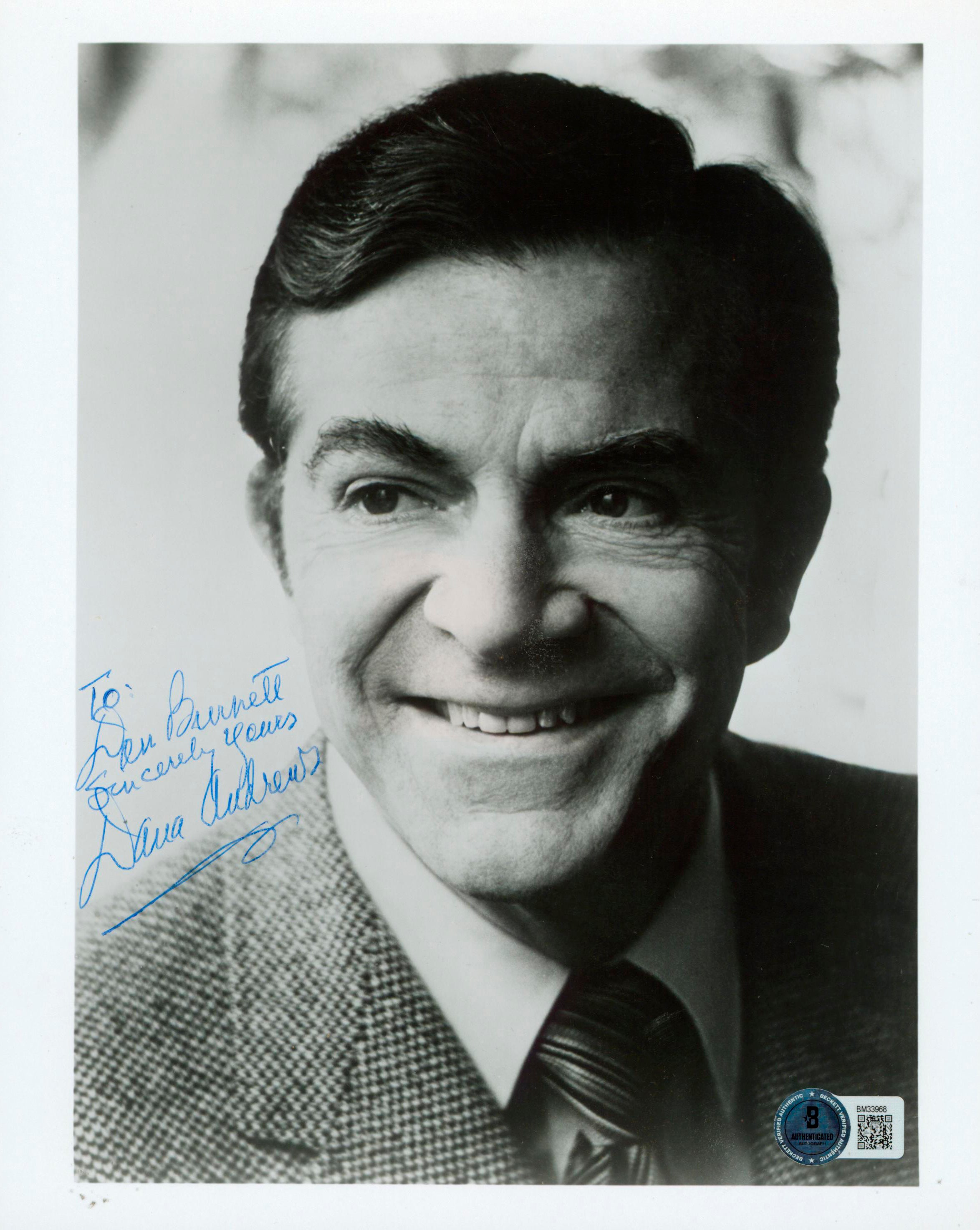 Dana Andrews Laura "Sincerely Yours" Authentic Signed 8x10 Photo BAS #BM33968